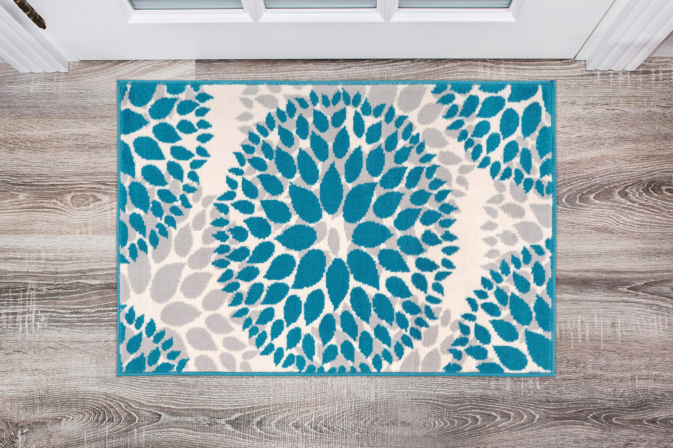 Photo 1 of **used & needs cleaning**
Rugshop Modern Floral Circles Rug 2' x 3' Blue