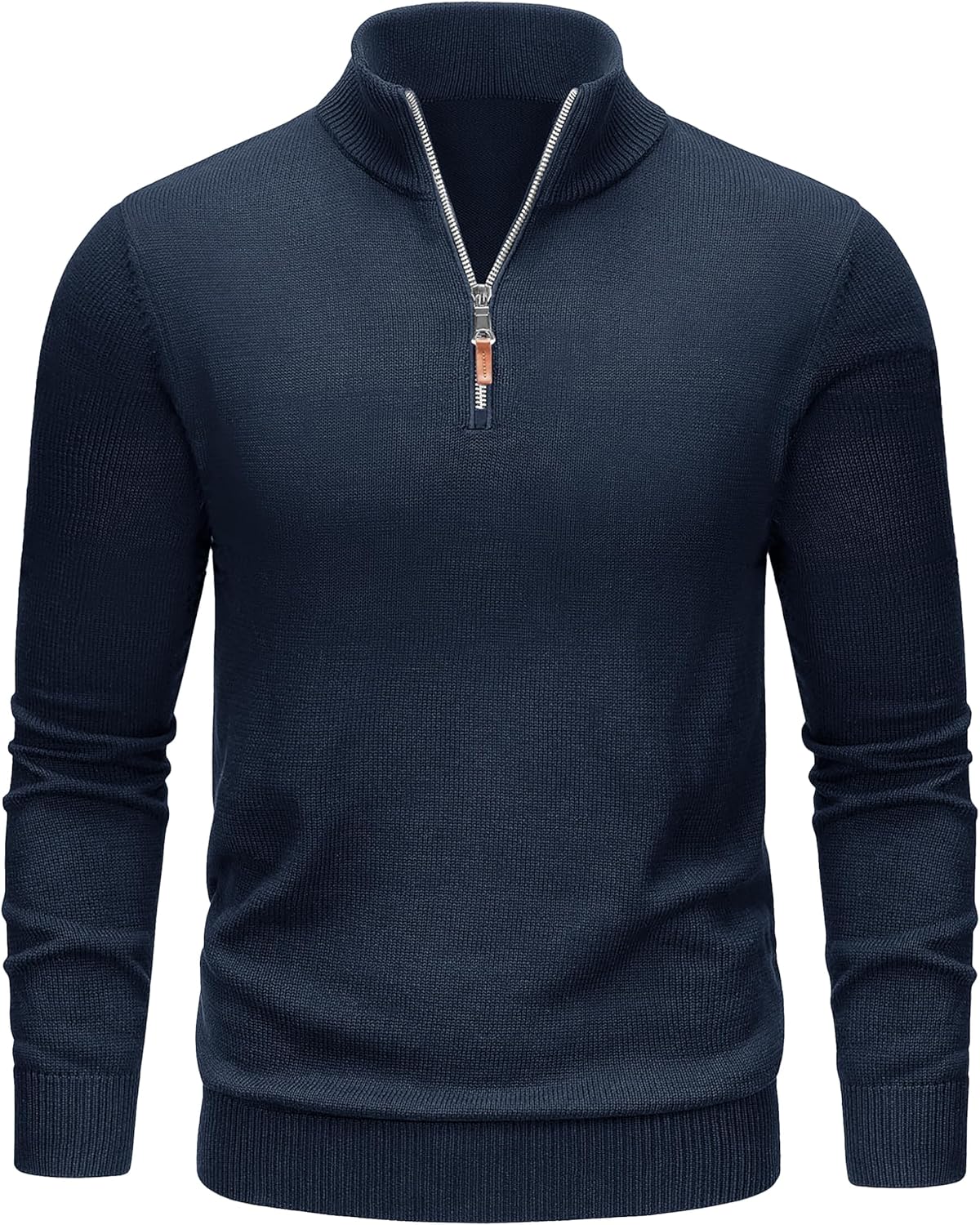 TACVASEN Men's 1/4 Zip Sweaters Cotton Casual Pullover Sweaters Knit Fall Winter Sweatshirts