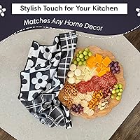 Vista 5 de crae. Toalla de microfibra reversible, ultra absorbente, de secado rápido, diseño moderno, sin arañazos, sin pelusas, para cocina, baño, limpieza