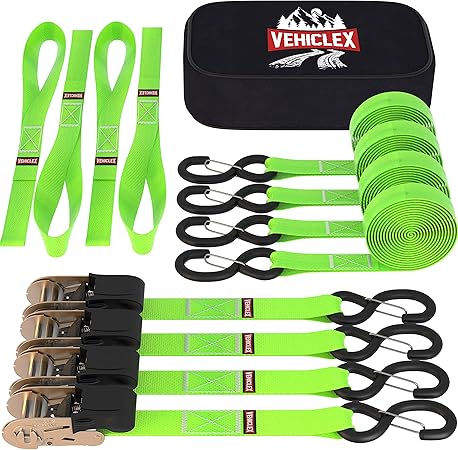Amazon Co Jp Vehiclex ラチェット式タイダウンストラップ 長さ15フィート アップグレード済み 破断強度20ポンド グリーンプレミアムヘビーデューティーカーゴストラップ ソフトループ ビニールコーティングフルベントクローズsフック ラバーハンドル Diy 工具 Amazon Co Jp Vehiclex ラチェット式タイダウンストラップ 長さ15フィート アップグレード済み 破断強度20ポンド グリーンプレミアムヘビーデューティーカーゴストラップ ソフトループ ビニールコーティングフルベントクローズsフック ラバーハンドル Diy 工具
