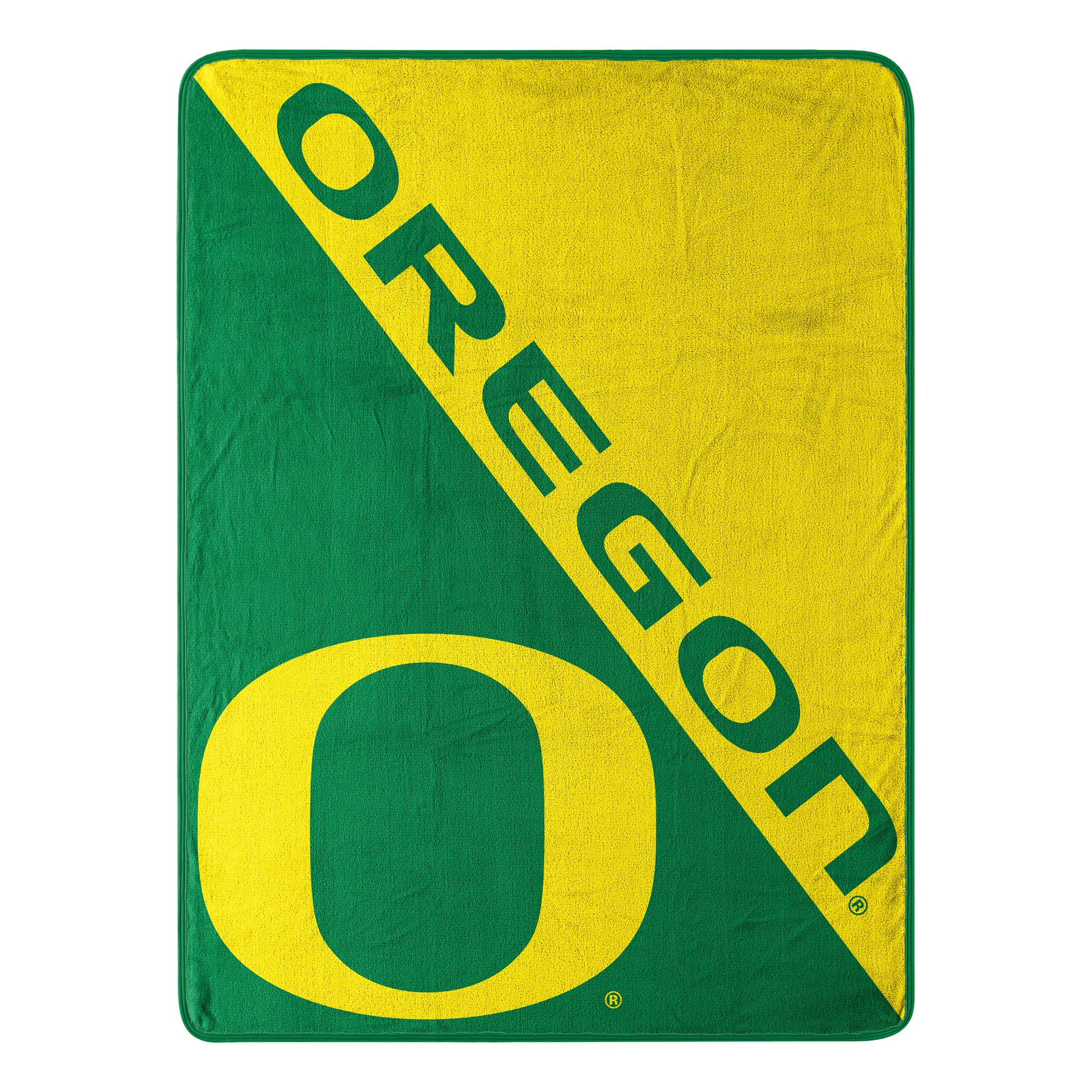 Northwest NCAA Oregon Ducks Unisex-Adult Micro Raschel Throw Blanket, 46" x 60", Halftone