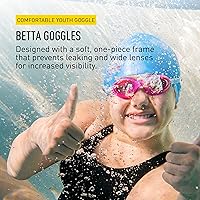 Vista 2 de FINIS Gafas de natación Betta Kids Rosado