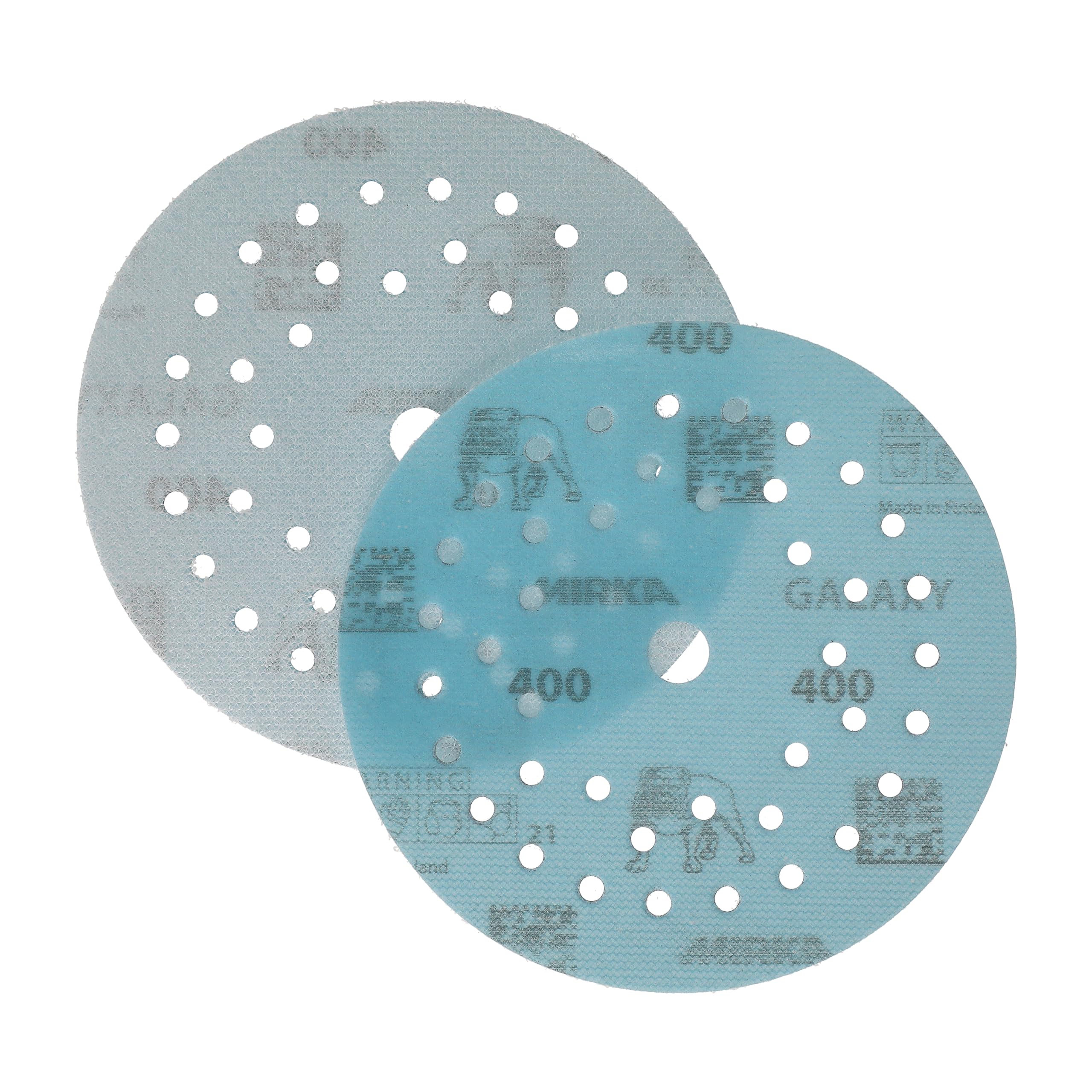 Mirka Galaxy carta abrasiva epossidica 125mm a strappo grana 400 per la levigatura di resina epossidica, legno, epossidica, rivertable 50 pz. dischi abrasivi