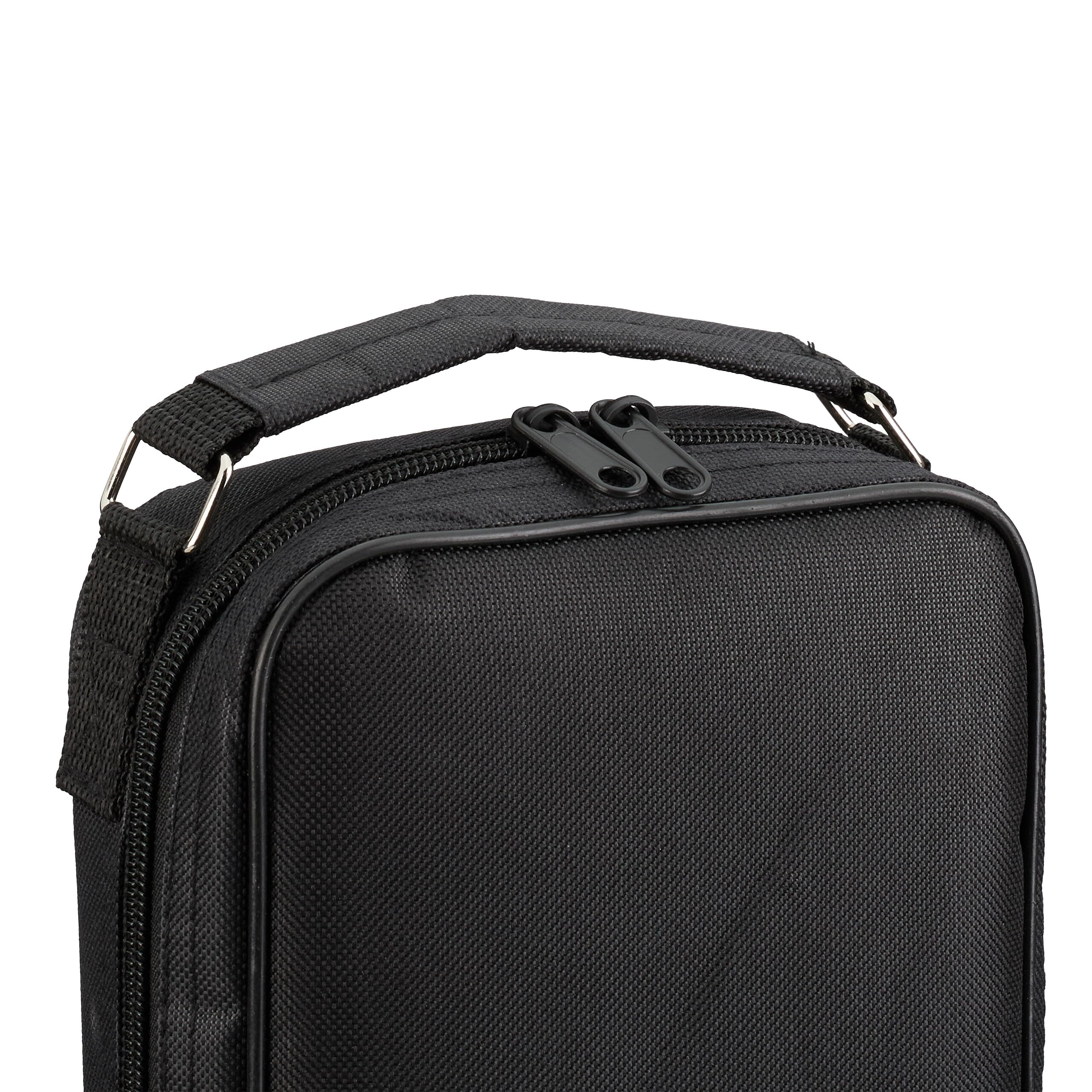 Relaxdays Set de Petanca Acero Juego Bolas Boccia con Boliche Cuerda Medición Bolsa Transporte Negro