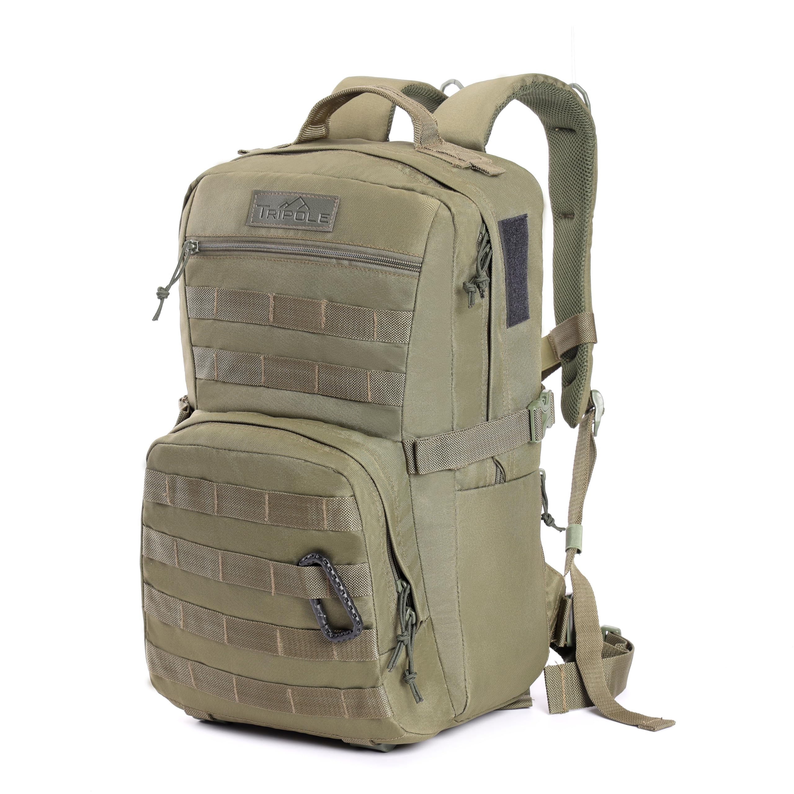 Tripole Captain 25 litres Tactical Backpack with MOLLE Webbing and Carabiner