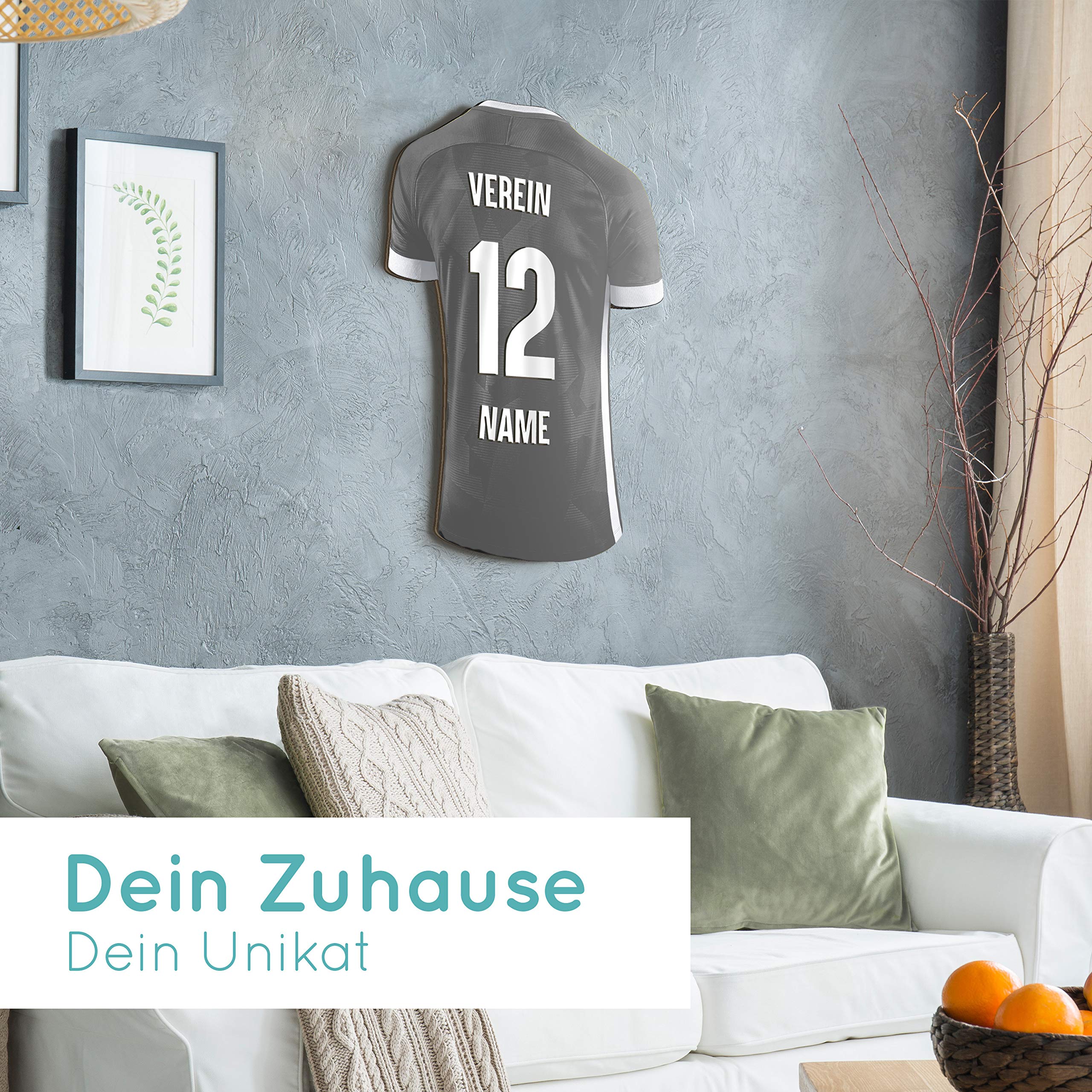 Elbeffekt Trikotlampe für Sandhausen Fans aus Holz - personalisierbares Geschenk - schenke Dein individuellen Sandhausen Fanartikel aus Echtholz