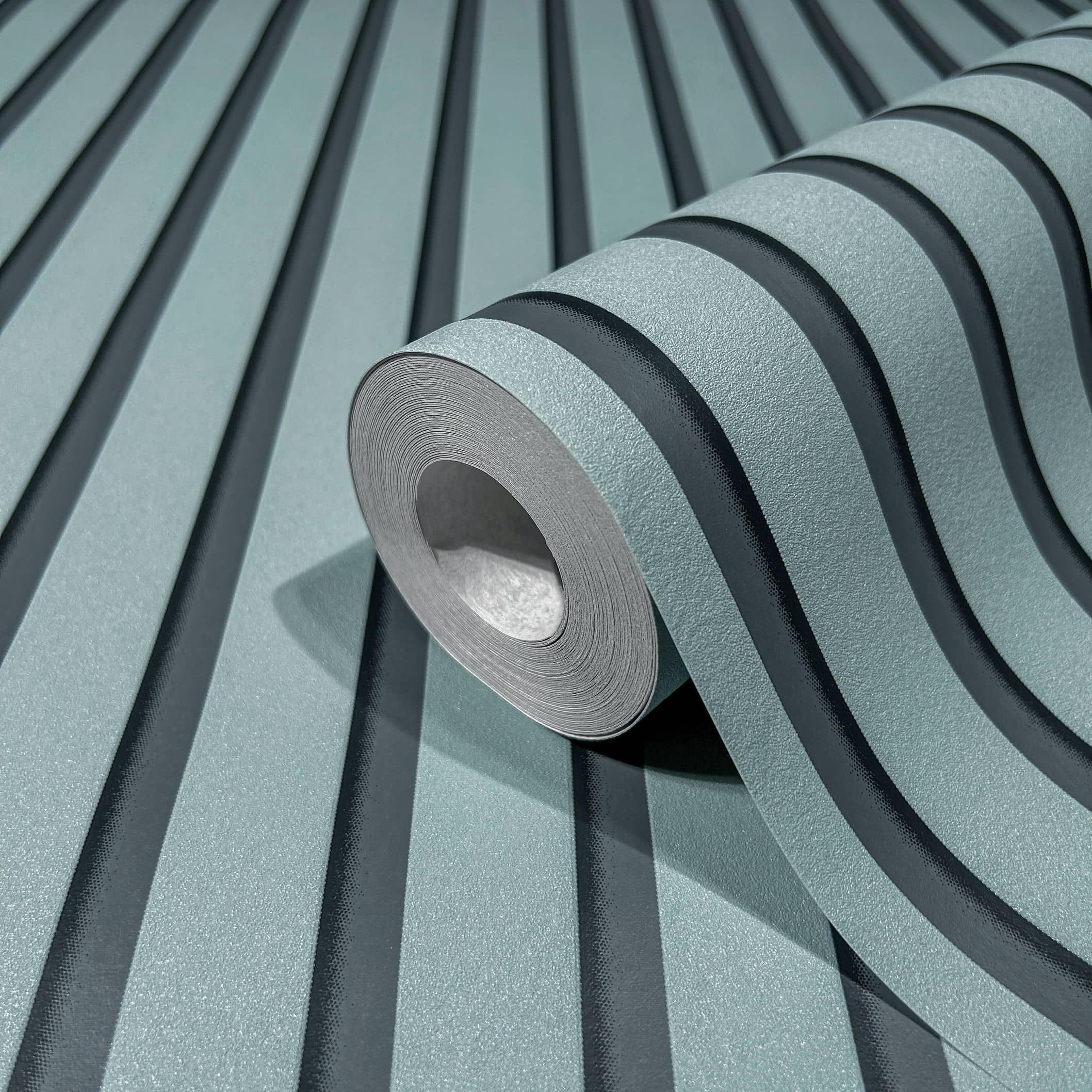 Marburg Wallpaper Blue Stripes Modern Stripes GZSZ for Living Room or Bedroom Made in Germany 10,05 x 0,53m - Image 2