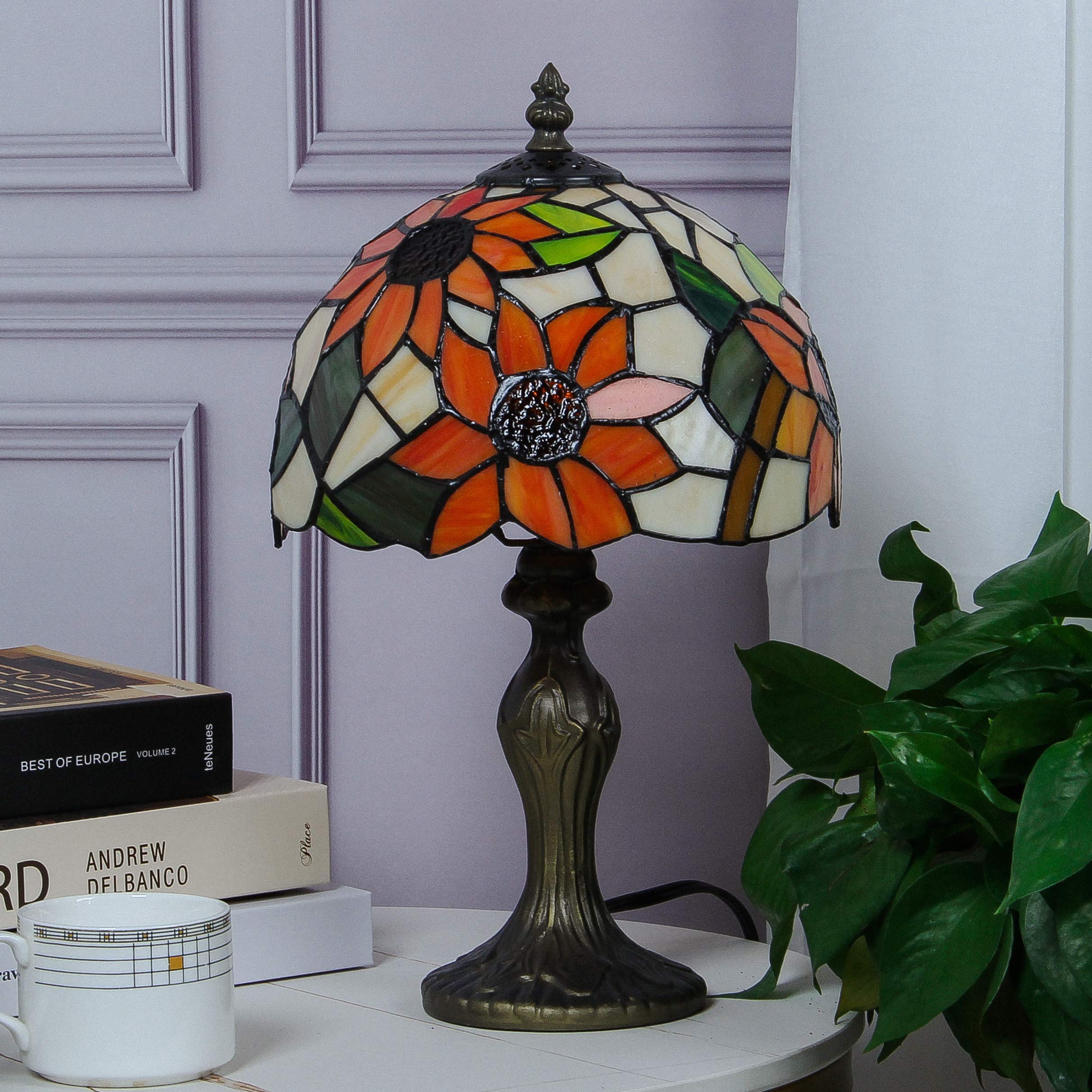 Amazon.co.jp: Mural Times Lighting ティファニーランプ W8H14インチ