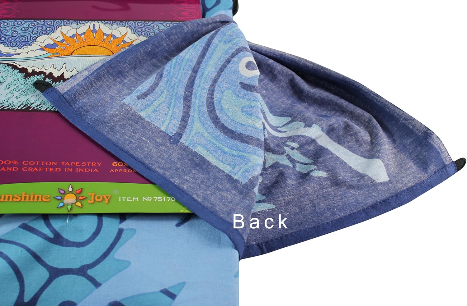 Sunshine Joy Sun Wave Surf Tapestry Tablecloth Beach Sheet Wall Art 60x 90 Inches - Classic