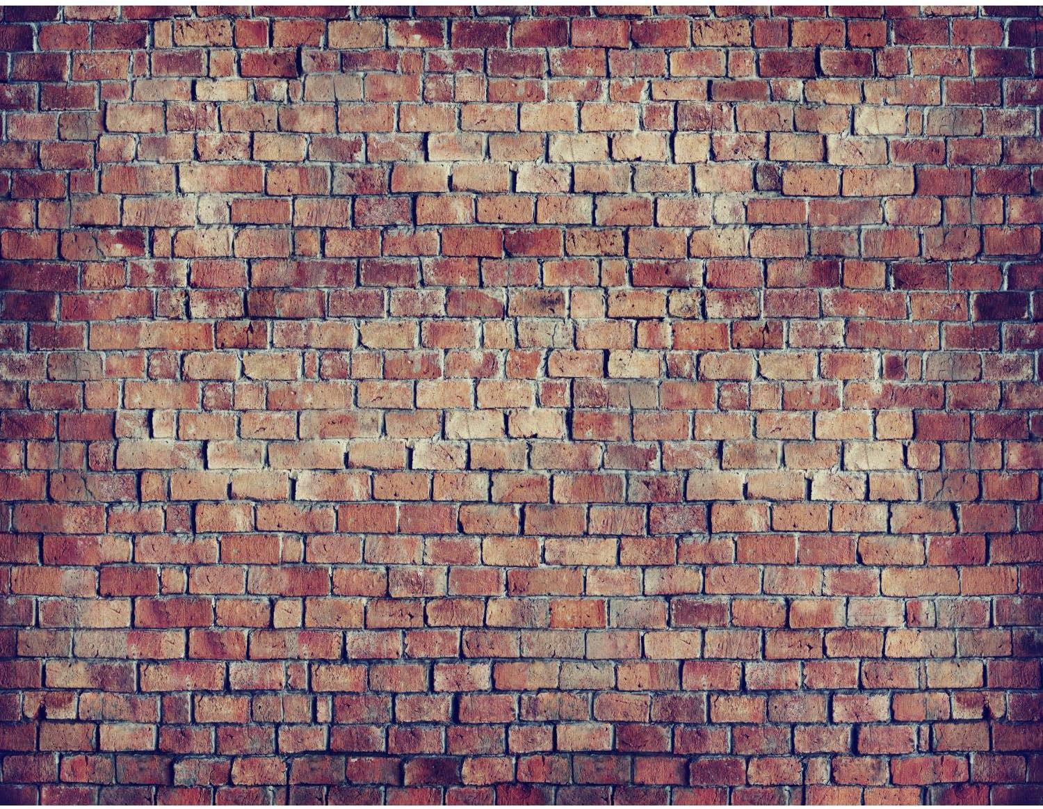 Runa Art Wallpaper 396 x 280 cm Brick wall 3D Effect Non-Woven Decoration Print Wall Mural Living Room, Made in Germany