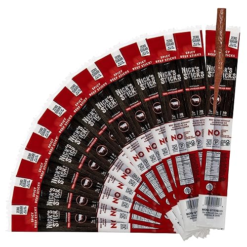 Nick's Sticks Clean & Balanced 100% Grass-Fed Spicy Beef Snack