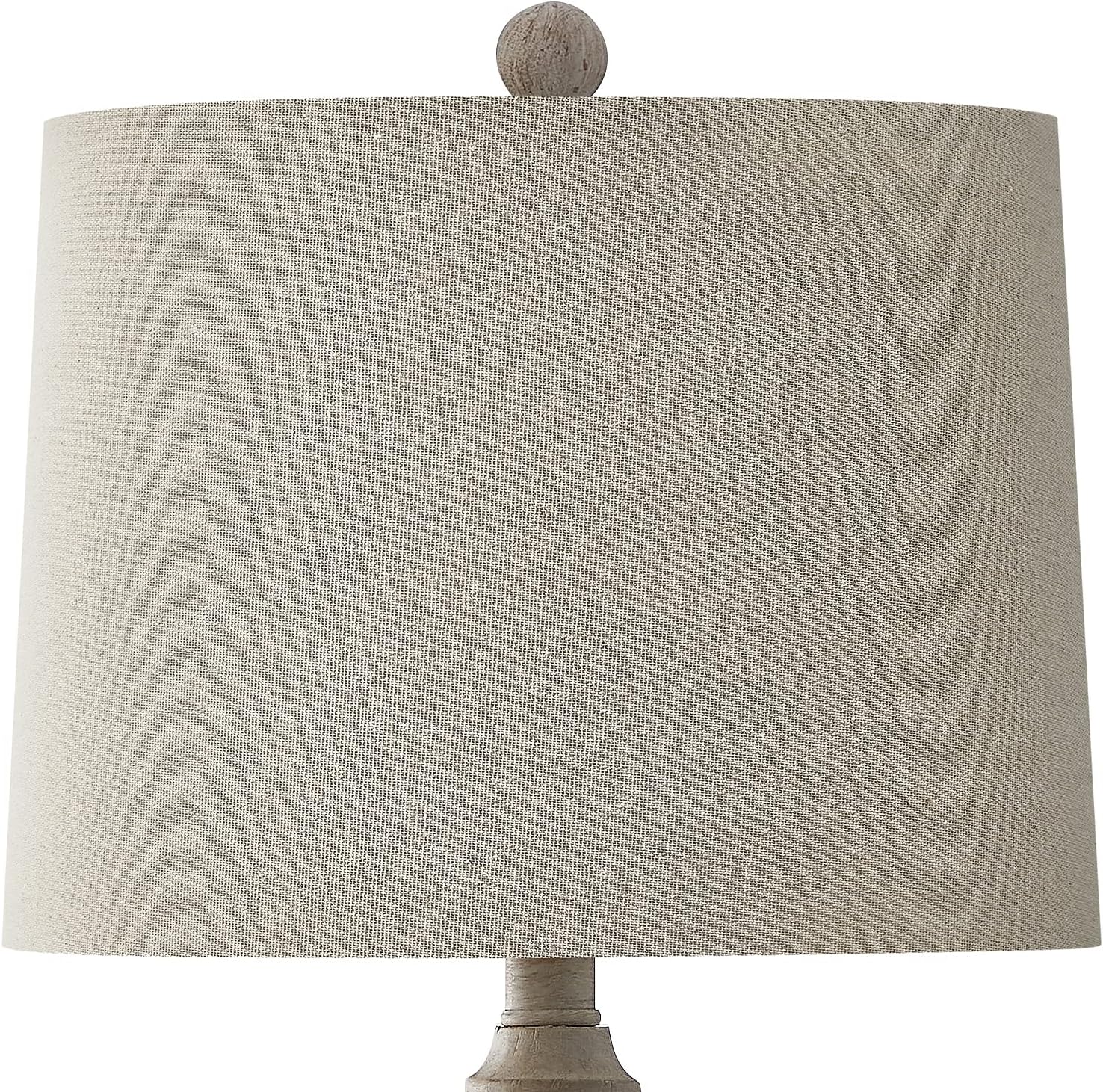 OYEARS USB 27.75'' Rustic Table Lamp Set of 2 for Living Room Resin Retro Lamps with 2 USB Ports for Bedroom Nightstand Bedside Vintage (White Wash 333) : Everything Else