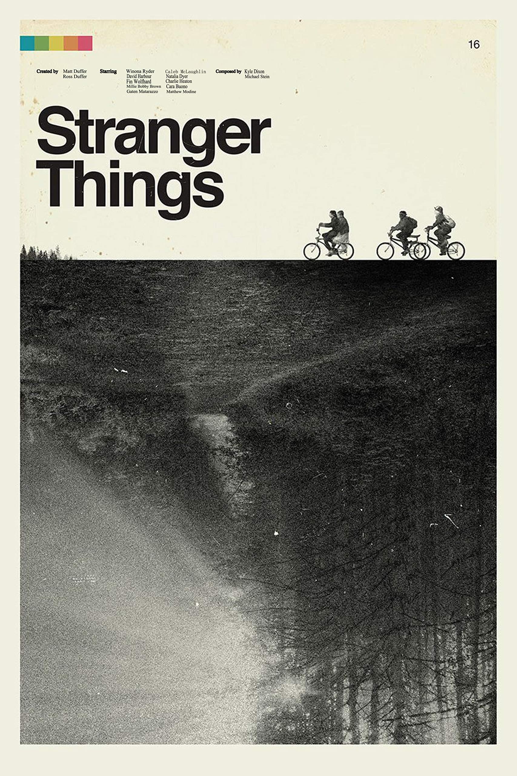 Stranger Things Retro Paper Posters and Prints Unframed Wall Art Gifts 12x18