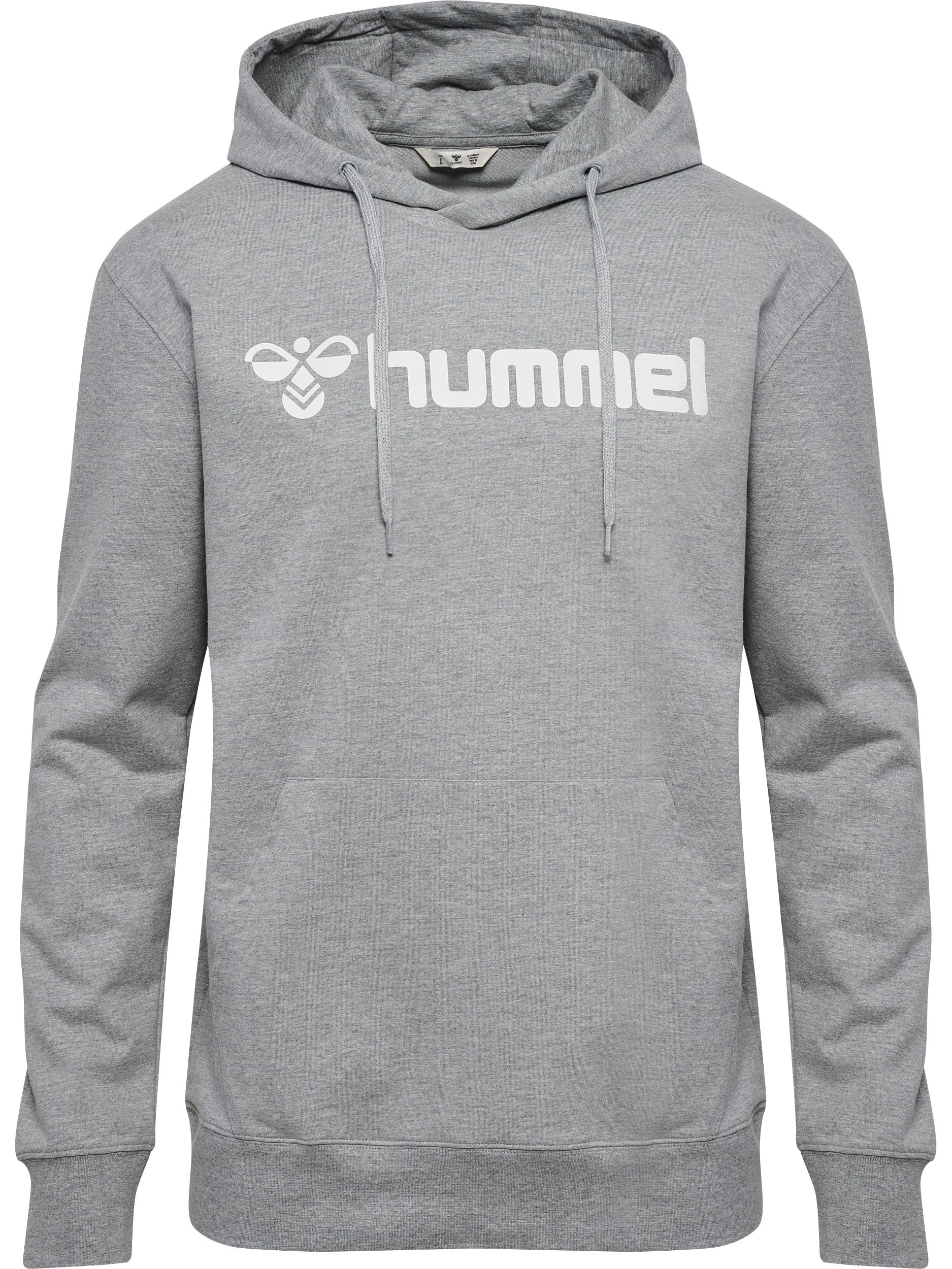 hummel Unisex Hmlgo 2.0 Logo Hoodie Hooded Sweatshirt Grey Melange