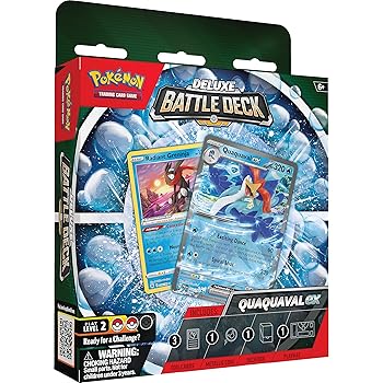 Pokémon TCG: Quaquaval ex Deluxe Battle Deck 60-Card Deck & Accessories
