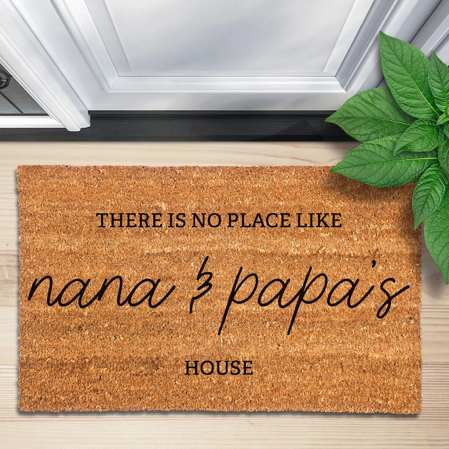 There is No Place Like Nana & Papa's House Doormat - Home Decor, Welcome Mats, Cute Welcome Mats, Housewarming Gifts