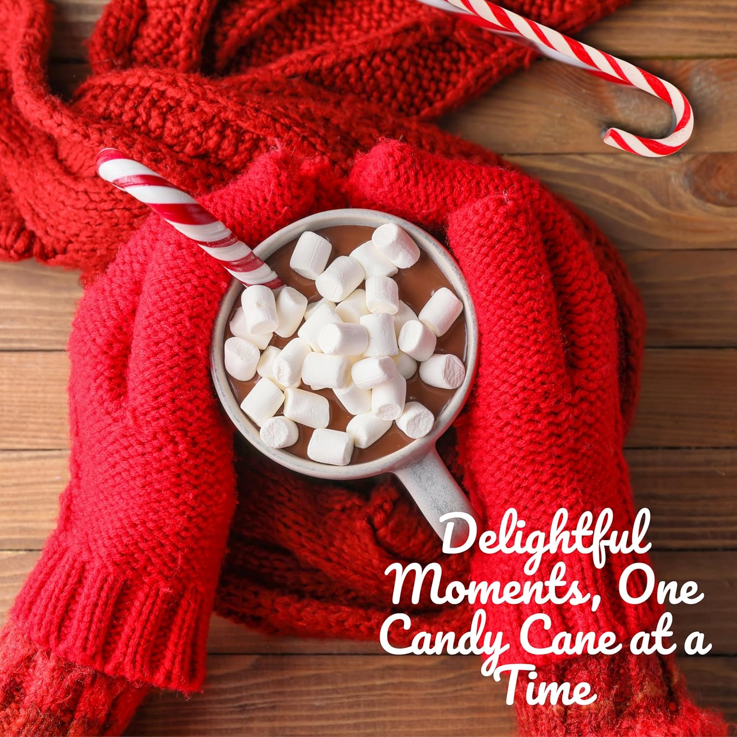 Premium 200 gr Dubai Chocolate, Hot Cocoa Classics with Vanilla Dehydrated Mini Marshmallow, Candy Cane 12 Pieces,Luxury Christmas Gift Set