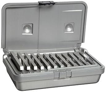 TESA Brown & Sharpe 599-921-18 Ultra Precision Angle Block Set, 12 Pieces