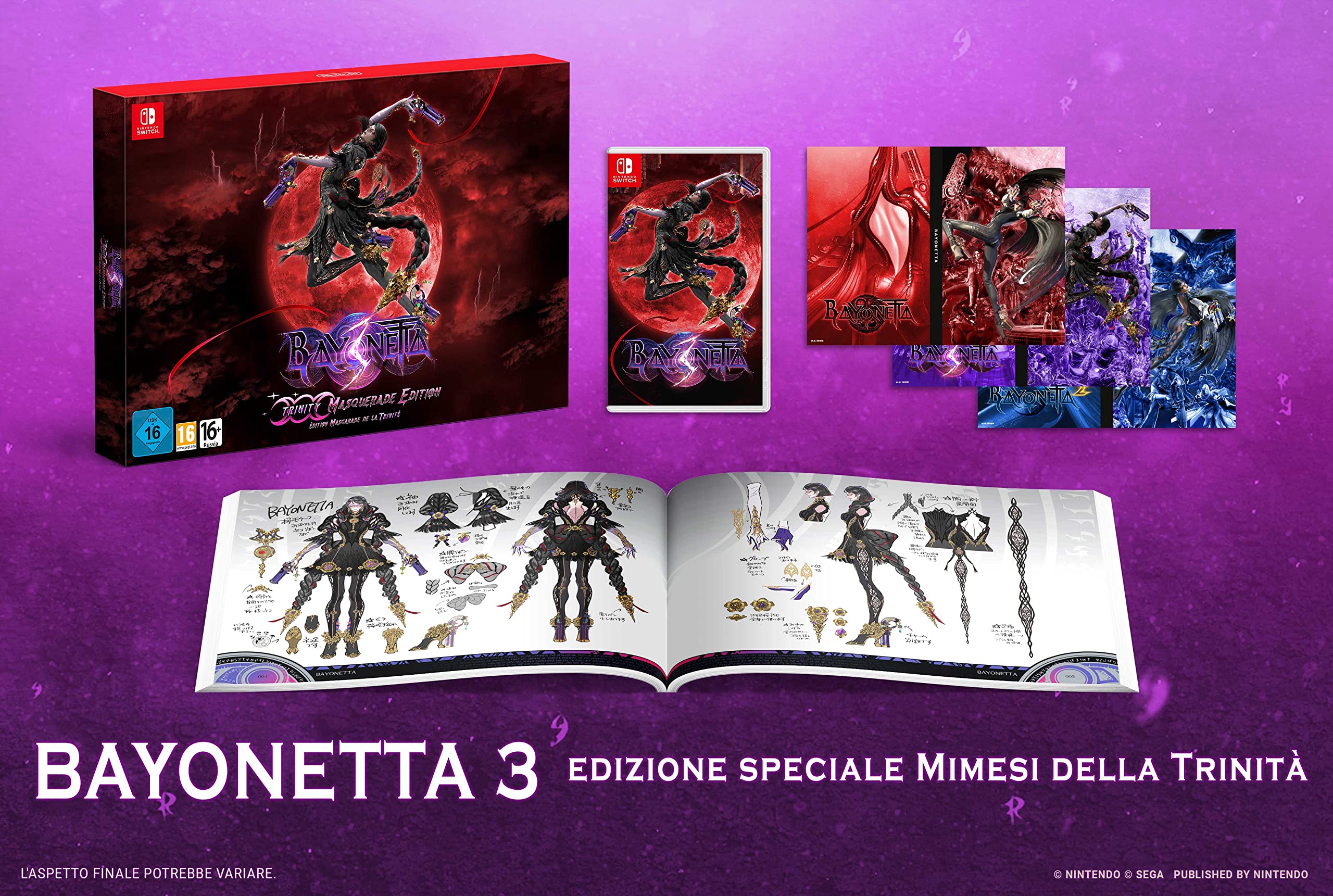 Bayonetta 3 Trinity Masquerade Edition - Videogioco Nintendo - Ed. Italiana - Versione su scheda