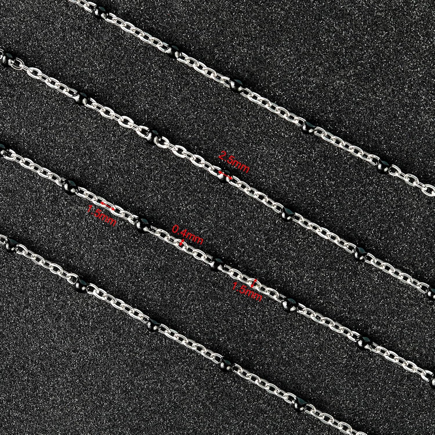 UMAOKANG 10 Meters Stainless Steel Jewelry Chain for Jewelry Making