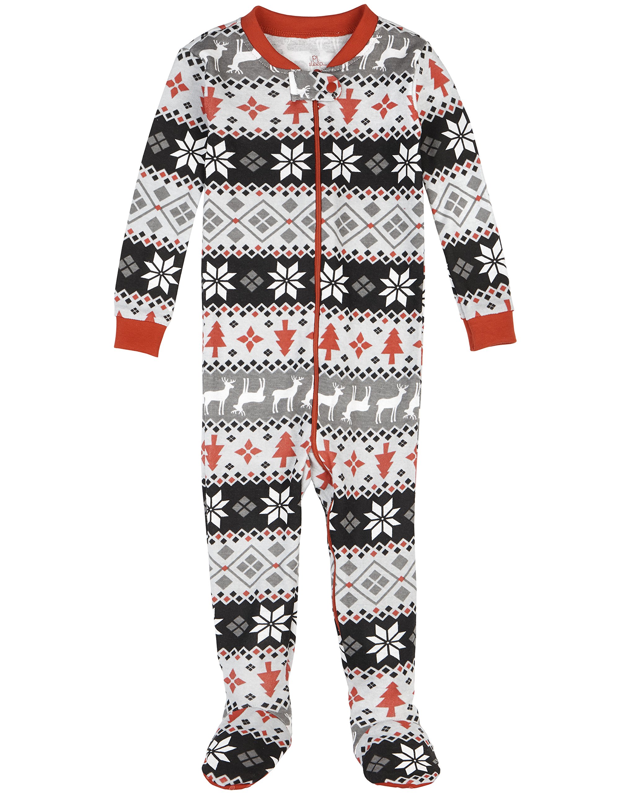 Petit Lem Holiday Baby Sleeper, Multi, 3M