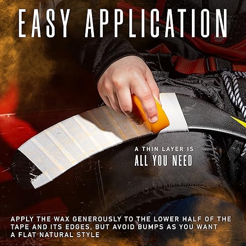 Miniatura 7 de Franklin Sports Cera de palo de hockey – Cera de agarre máximo – aroma a vainilla naranja – Stick Cheddah – lata reutilizable incluida