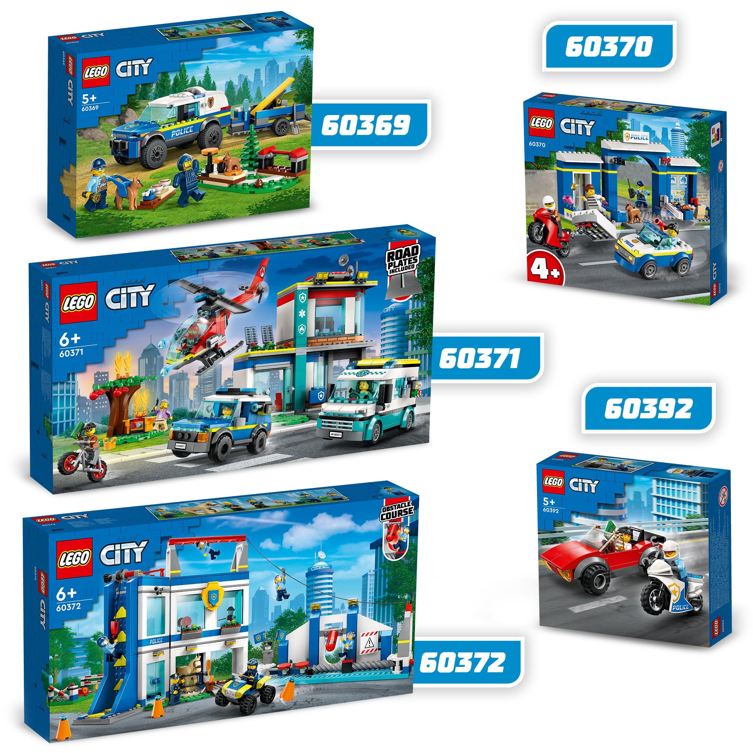 額 (41×45) LEGO City Perseguição na Delegacia de Polícia 60370 (172 peças