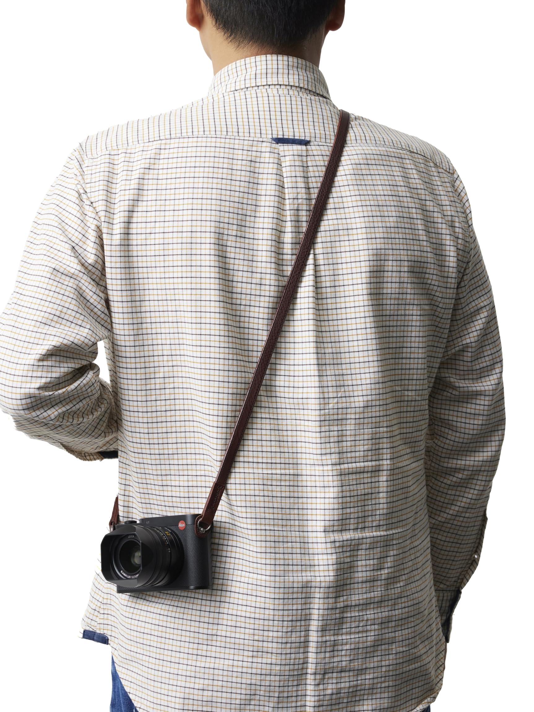 Artisan & Artist - ACAM 280 LA - Kameragurt aus Leder (lang) - braun