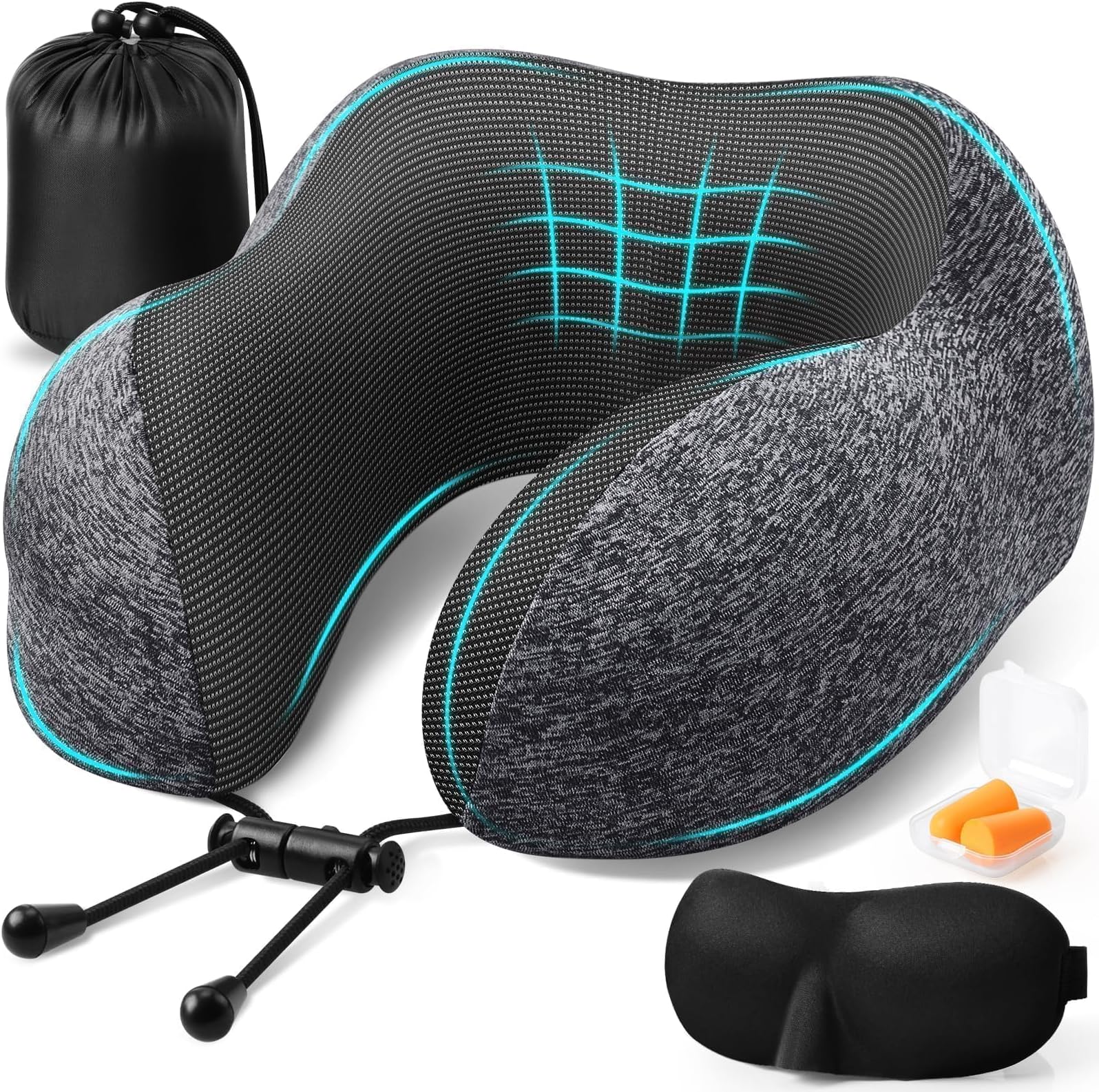 ExploreBliss Travel Pillow (Dark Grey