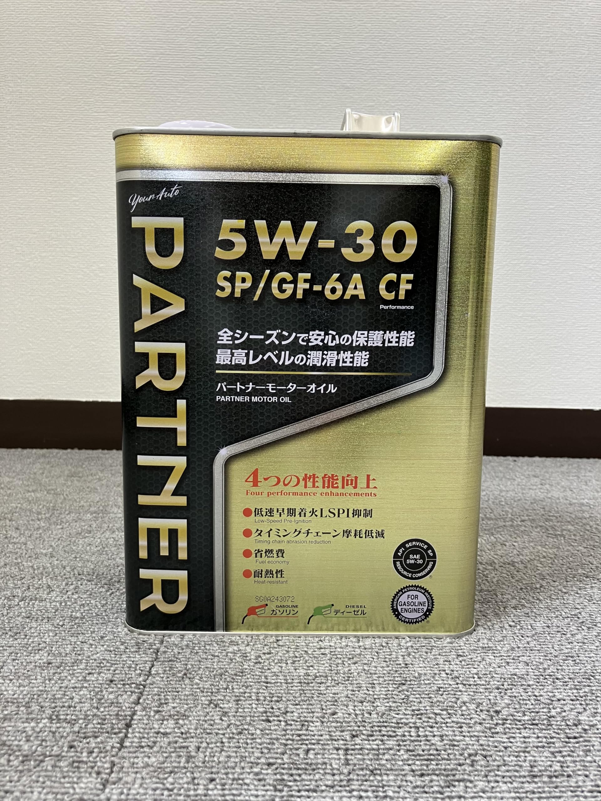 Amazon | PARTNER 5W-30 エンジンオイル SP/GF-6A CF | 車用エンジン