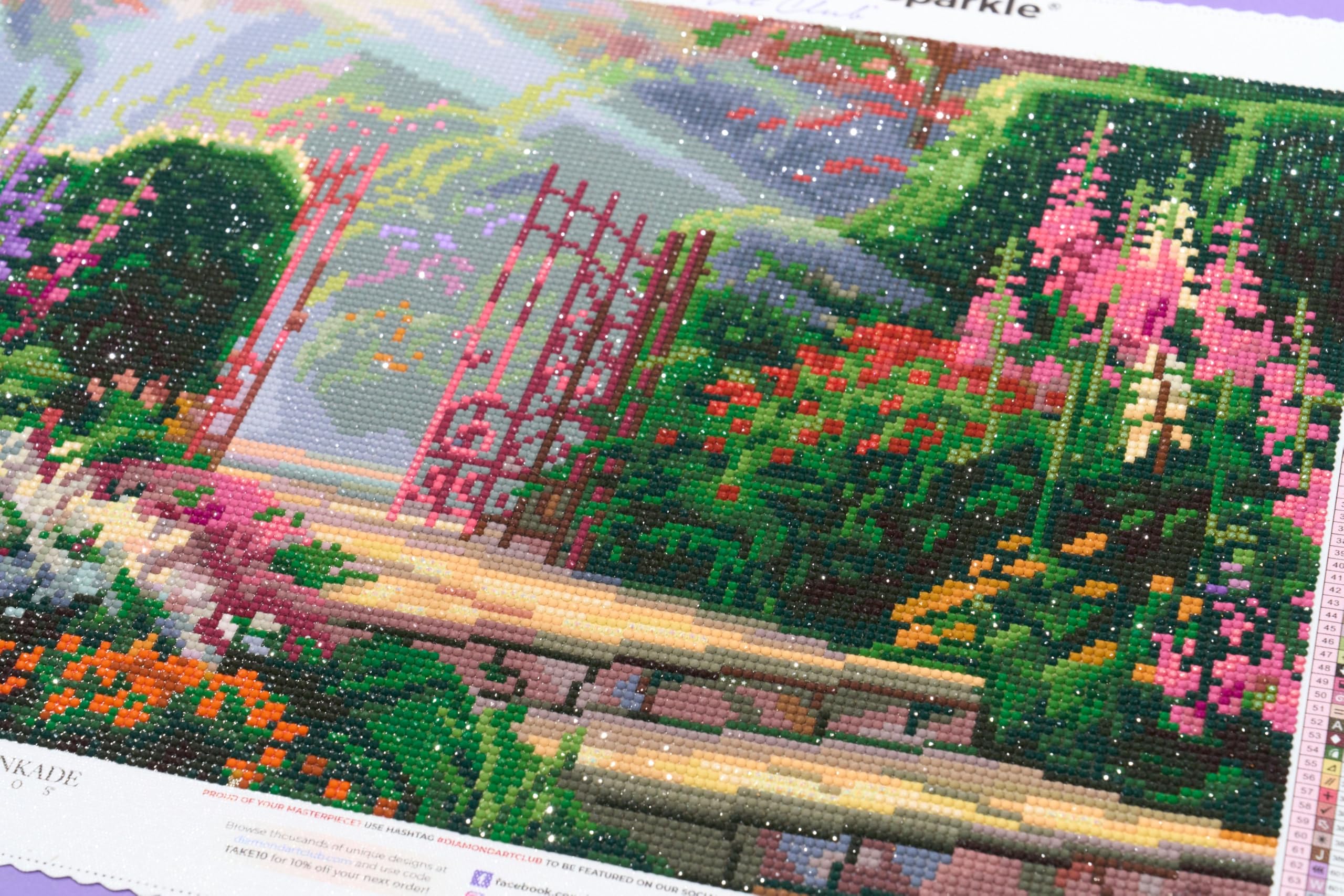 DIAMOND ART CLUB Kit de pintura de diamante Garden of Grace