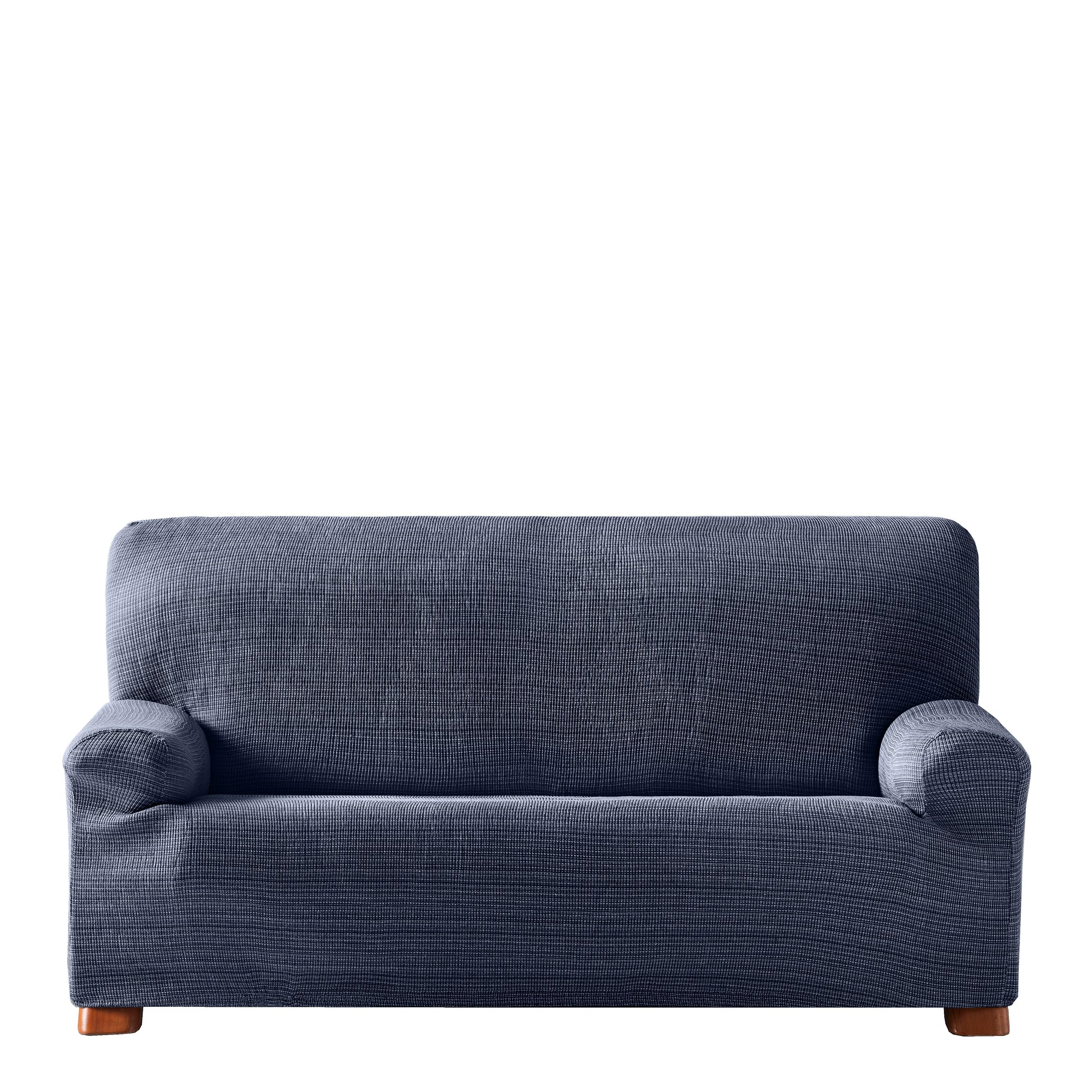 Housse de canapé 4 places pour une ambiance de salon cosy en bleu