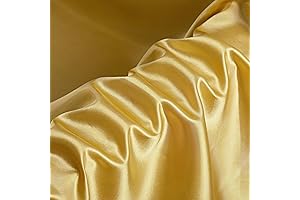 Gold Satin Fabric by the Yard for Couture Creations and Decor