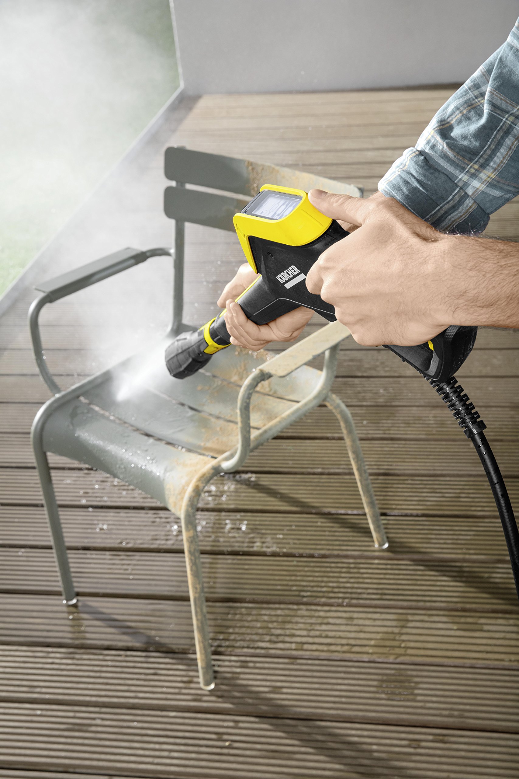Kärcher K7 Full Control Plus Home - Hidrolimpiadora de alta presión para exteriores 180 bar, 3000 W, 600 L/h (1.317-032.0), sin enrollador y con accesorios, modelo 2019