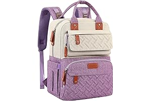 Spacious Purple Diaper Bag Backpack for Convenient Baby Essentials