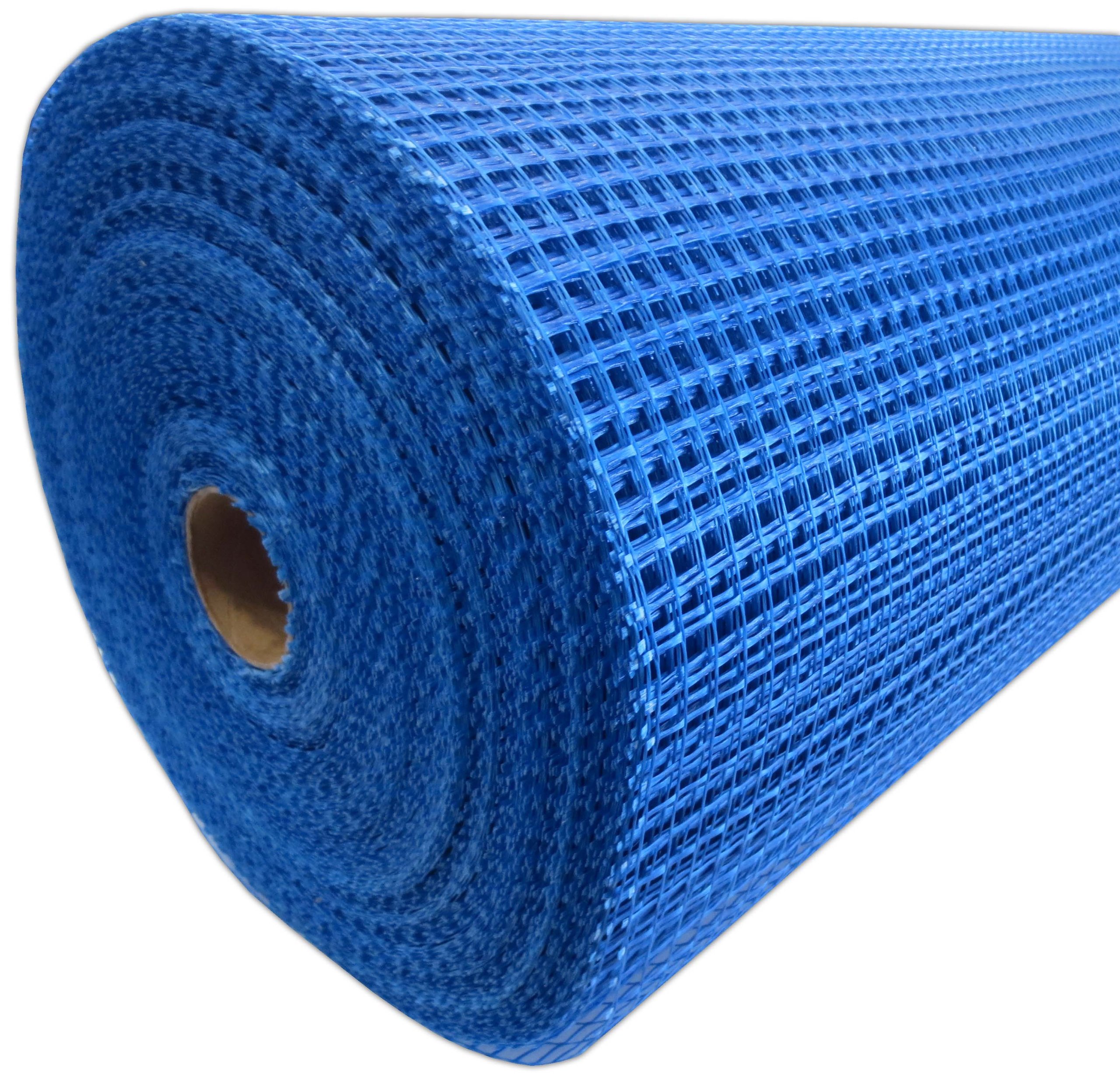 Armierungsgewebe 50cmx100m ca. 145 g/m² blau Außenputz 10x10mm Maschenweite Glasgittergewebe Gewebe