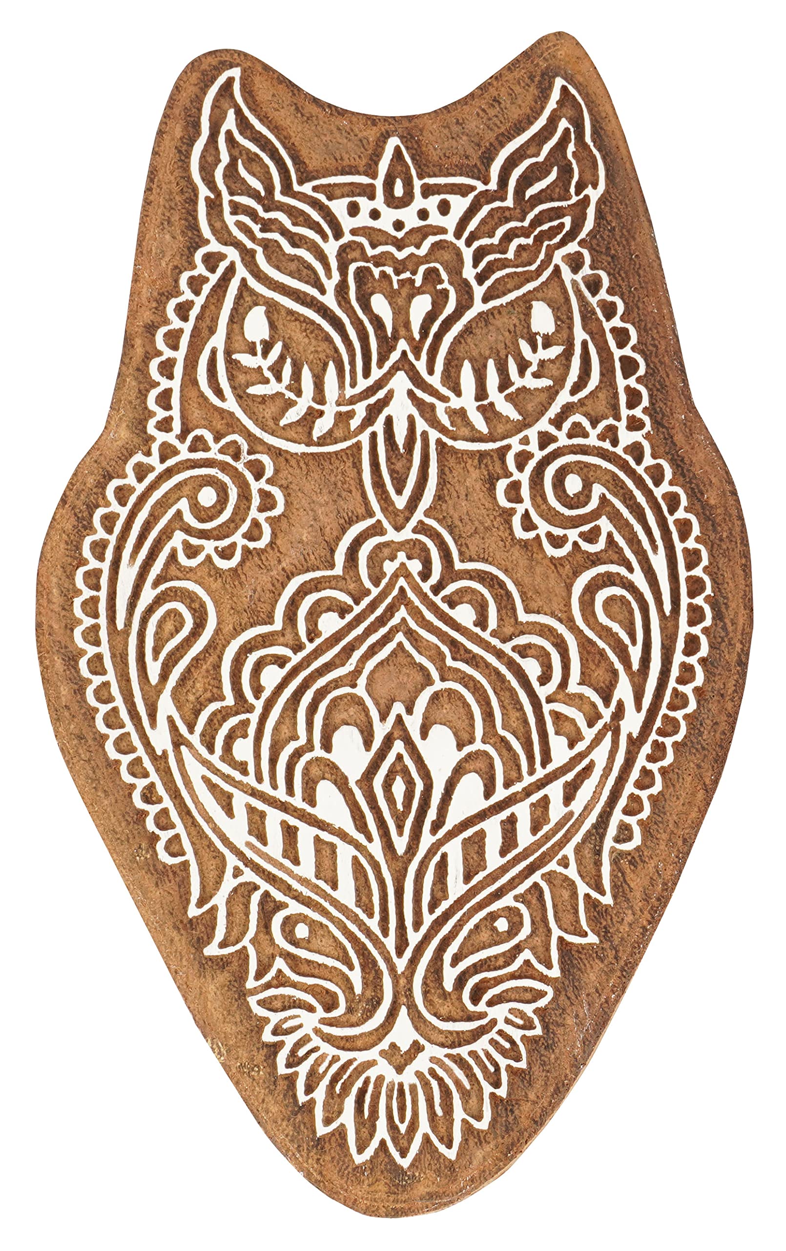 Bloc d'impression textile hibou pour réussir vos motifs sur tissu sans bavure 5 pouces