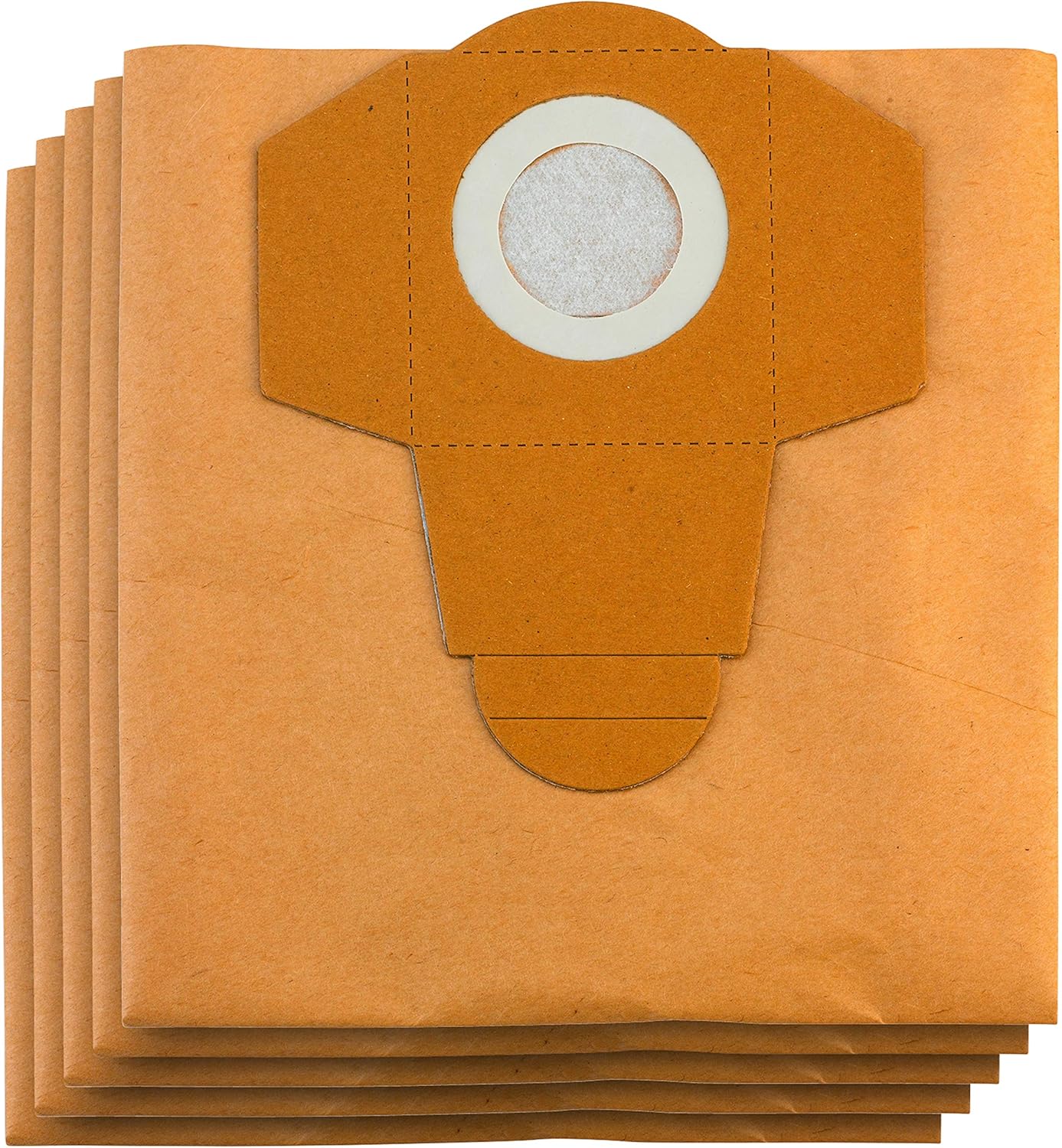 Einhell TE-VC Replacement 8 Gal Dirt Bag Filter for Wet/Dry Vacuums, 5-Pack