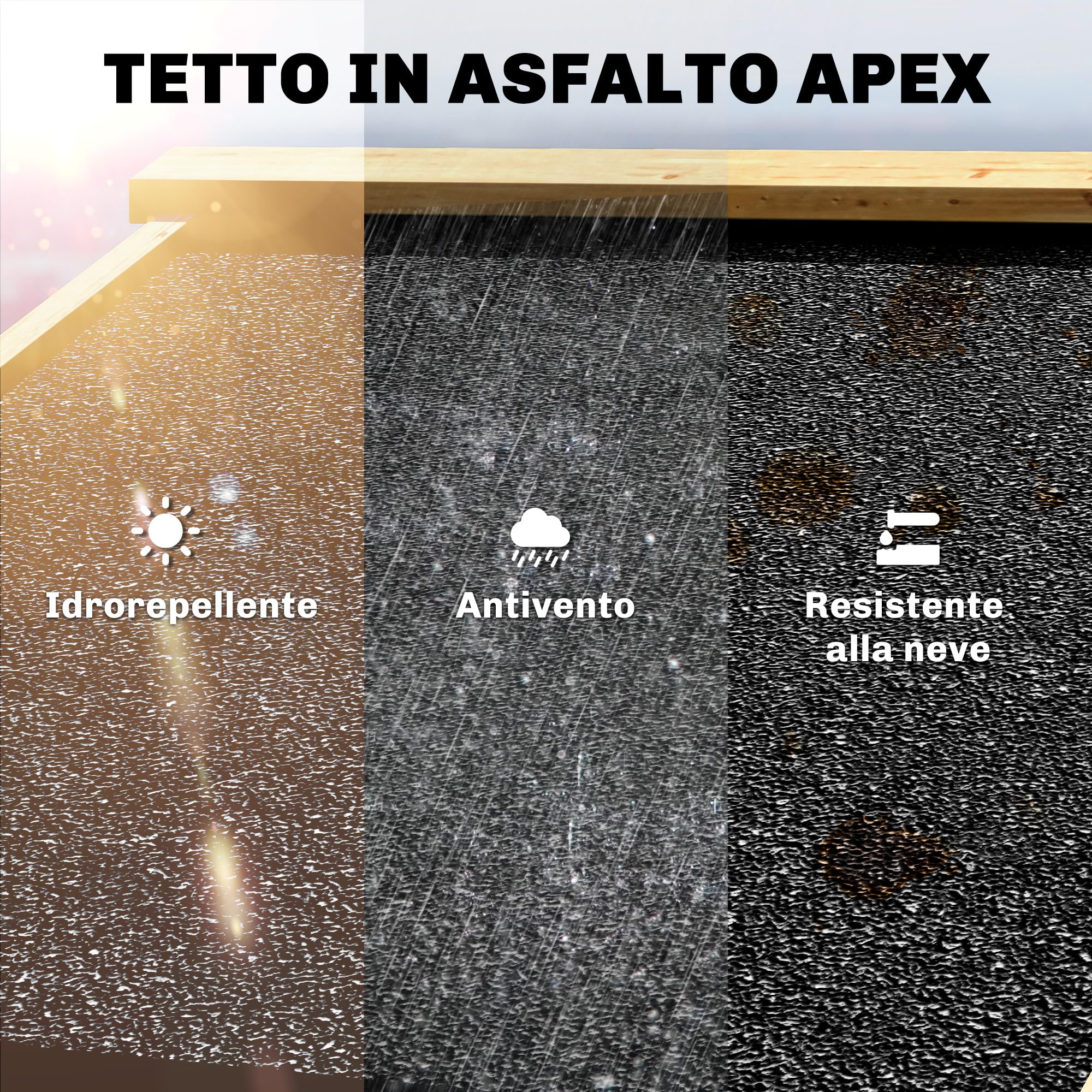 Outsunny Armadio da Giardino in Legno con 3 Porte e 4 Ripiani, Casetta Porta Attrezzi da Esterno, 93x53x168 cm