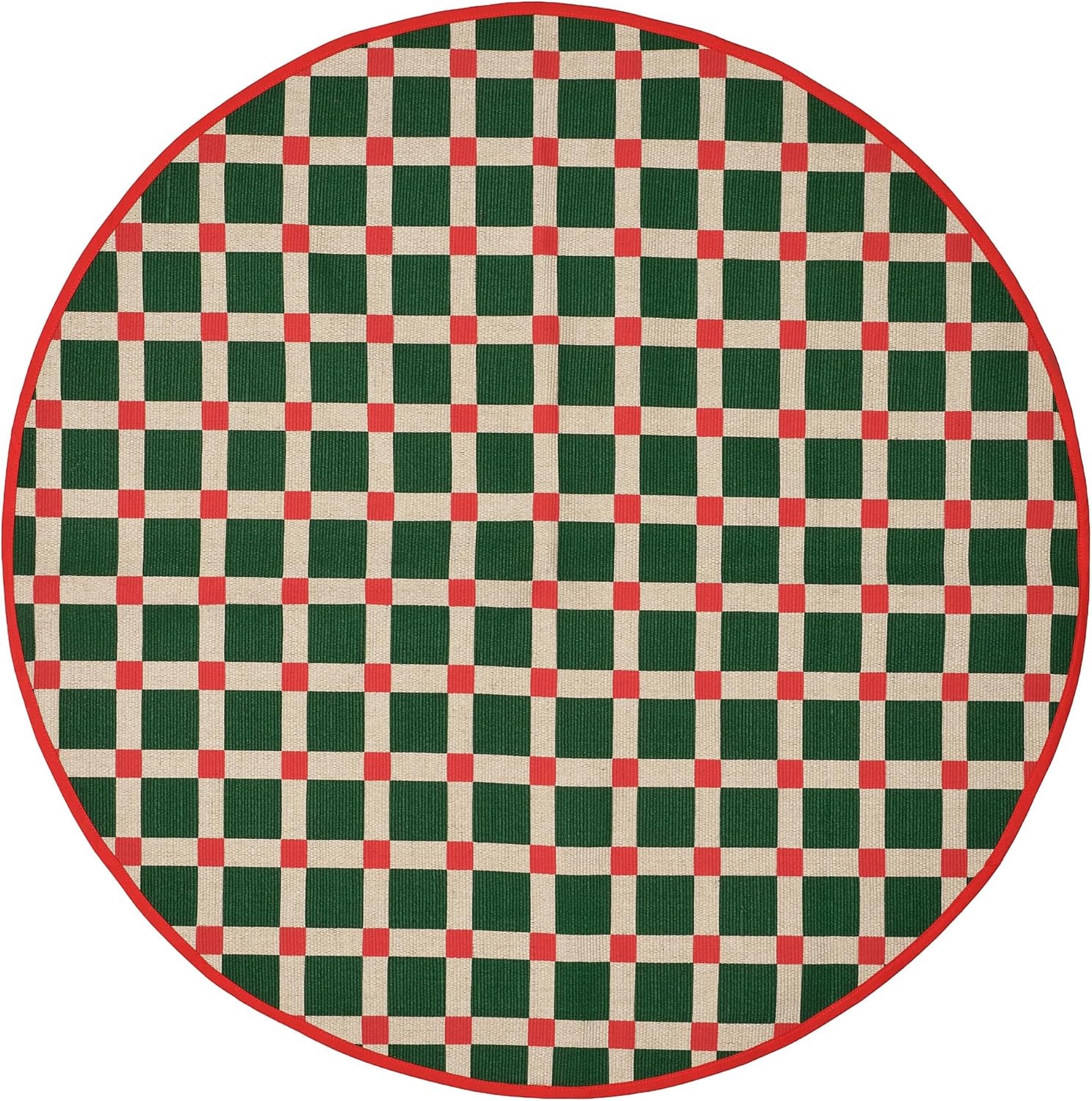 VINTERFINT Christmas tree mat, check pattern multicolour, 100 cm