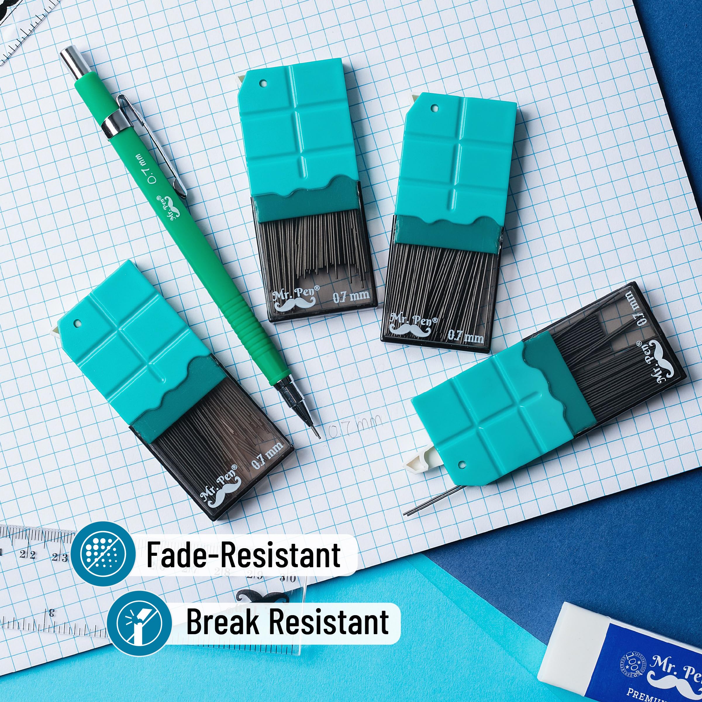 Mr. Pen- 0.7 Millimeter Lead Refills for Mechanical Pencils, HB, 10 Pack, 1200 pcs, 0.7 Lead Refills, 0.7 mm Lead Refills, Pencil Lead 0.7 Refill, Lead Pencils Mechanical 0.7, 0.7mm Lead Refills - Image 5