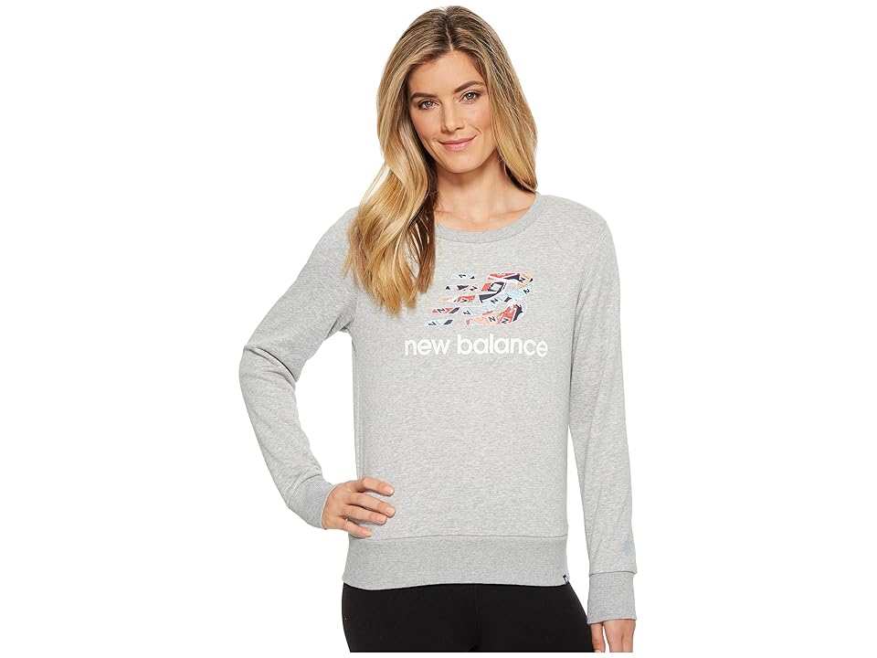 

New Balance Essentials Shoe Crew (Athletic Grey) Women's Sweatshirt