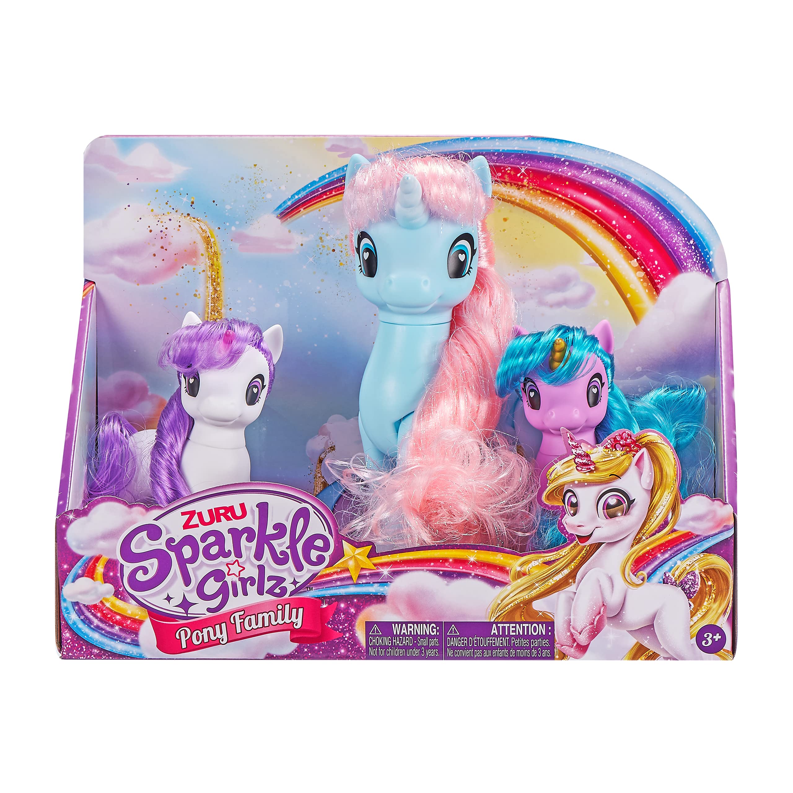 Zuru Sparkle Girlz Unicorn Set of Colored, Beautiful Unicorns, Multi,  (100373)