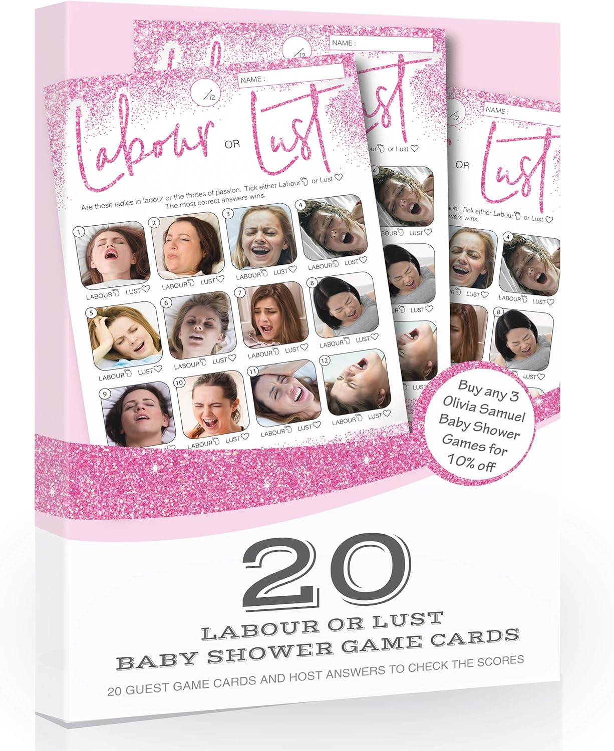 X Labour Or Lust Game Pink Glitter Effect Baby Shower Game From Olivia Samuel Toys Games Invitations Cate Org X Labour Or Lust Game Pink Glitter Effect Baby Shower Game From Olivia Samuel Toys Games Invitations Cate Org