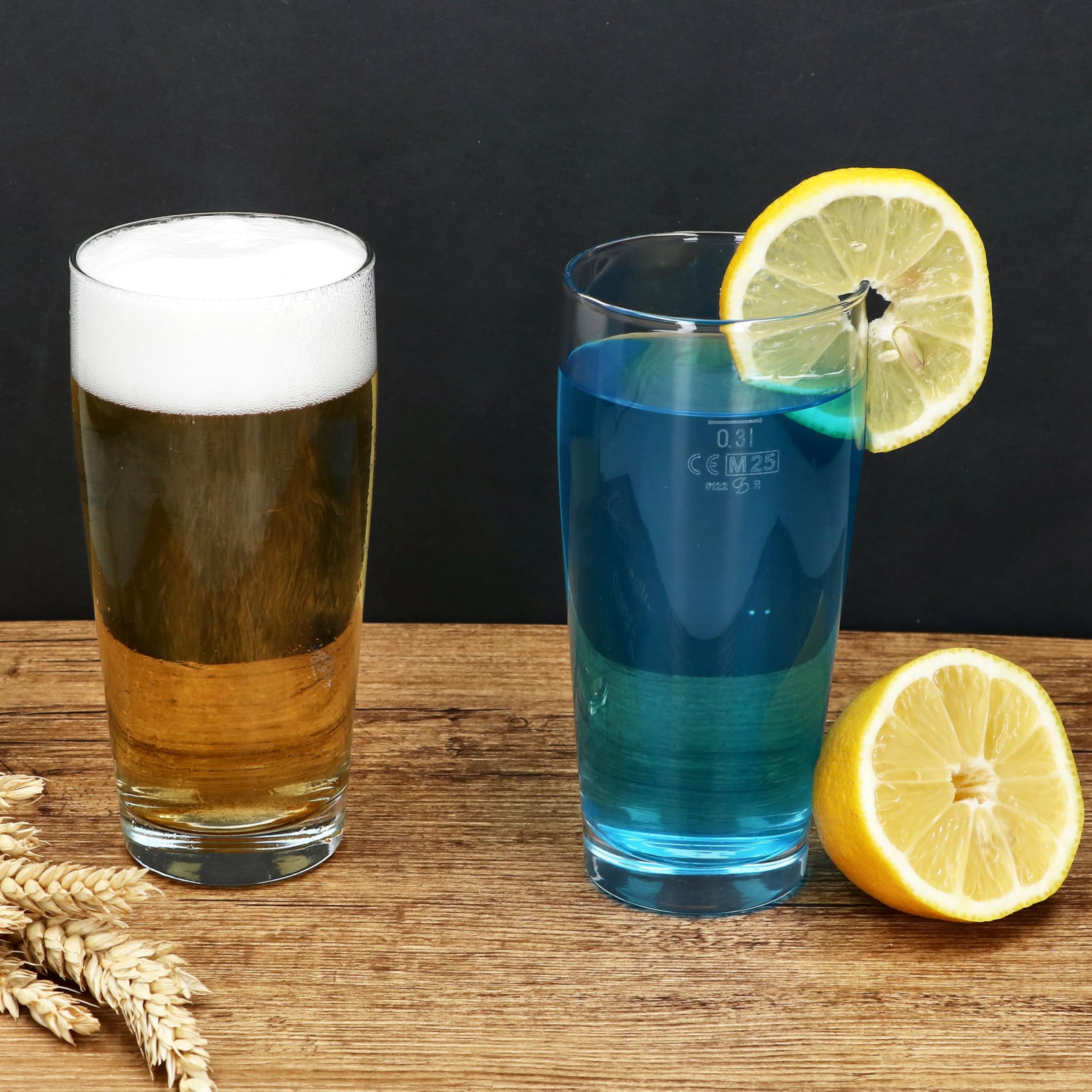 MamboCat 96er Set Willibecher 0,3 L geeicht I Biergläser aus klarem Glas mit Eichstrich I Trinkgläser für Bier, Wasser, Cocktails & Softgetränke ideal für Gastro, Bars & Restaurants