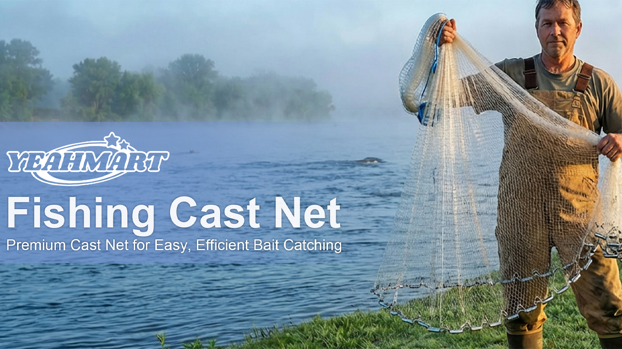 amazon throw fishing net Amazon.com : Yeahmart Handmade American Saltwater Fishing Cast Net with  Heavy Duty Real Zinc Sinker Weights for Bait Trap Fish 3Ft Radius, 3/8 Inch  Mesh Size : Sports & Outdoors