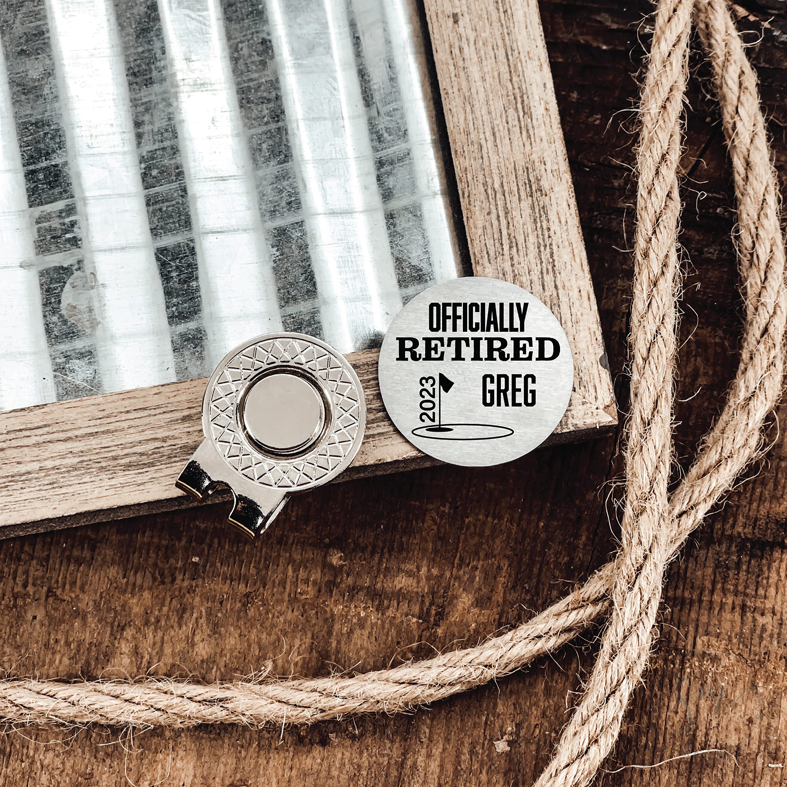 Personalized Retirement Gift Welcome To The Back Nine Golf Ball Marker Retirement Gift Mens Gift Golf Marker Retiree Gift Retirement Party RETIRED-GOLF