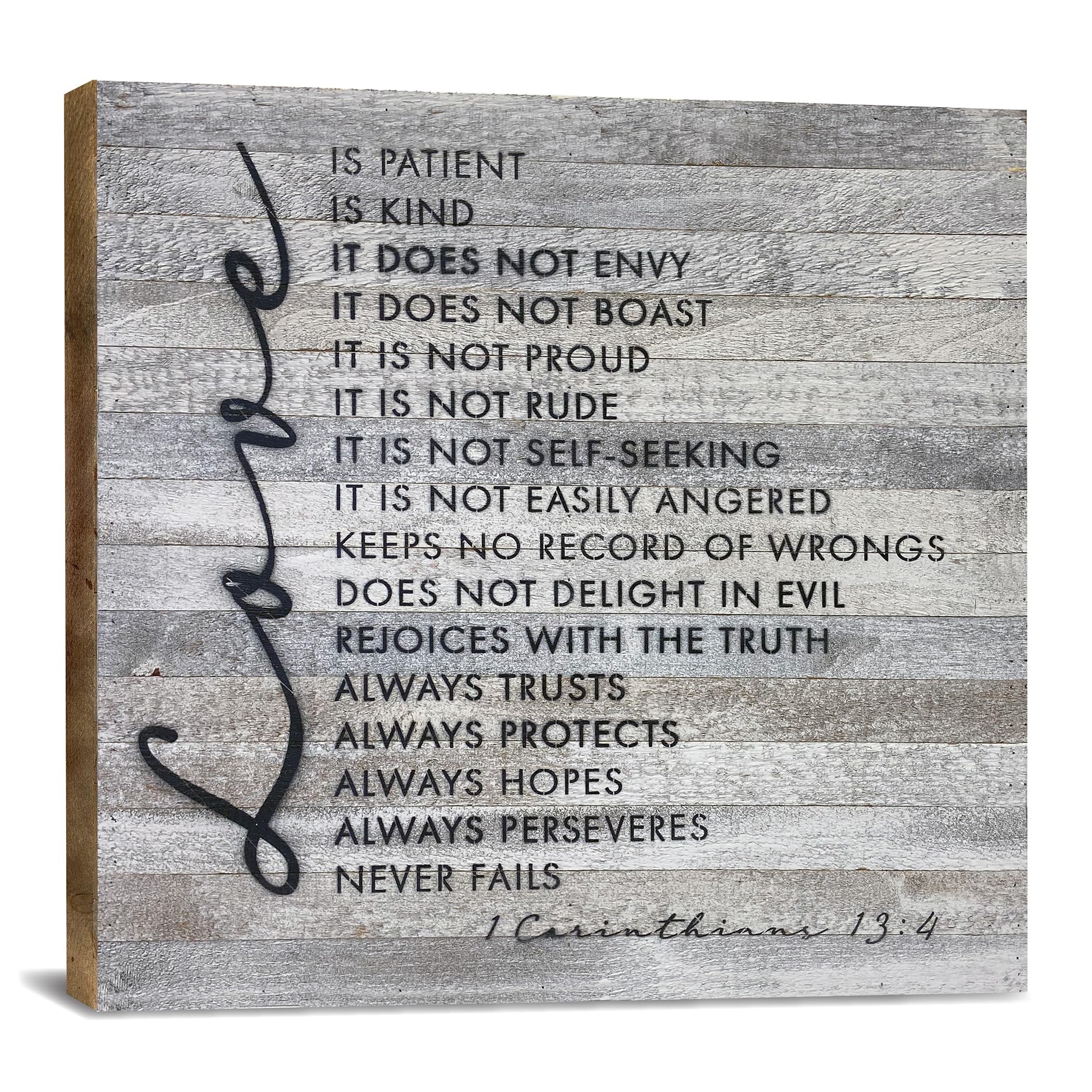 Rustic Reclaimed Wood Sign by Second Hand By Nature 28 x 28 Handmade