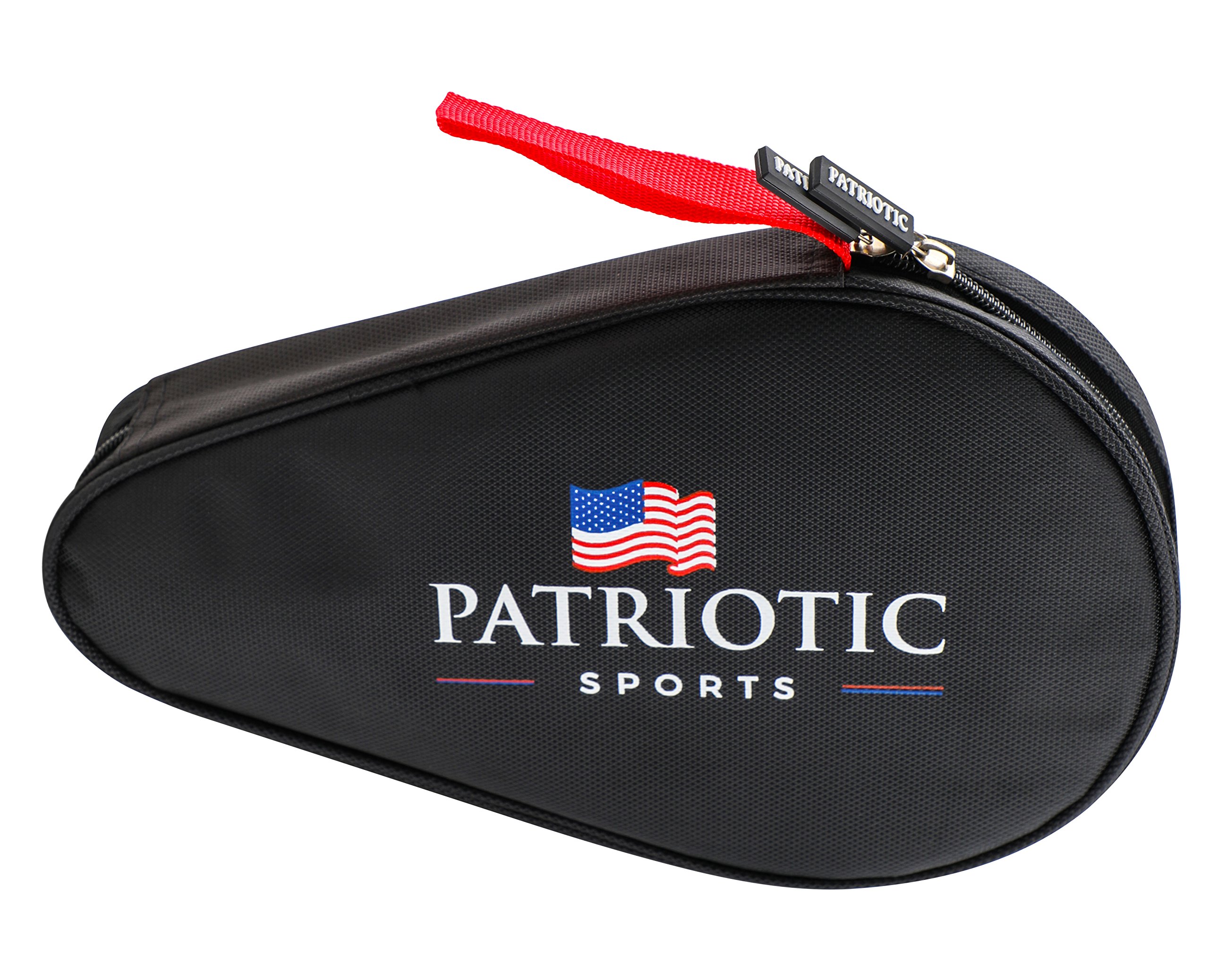 TRUE BORN Ping Pong Paddle Case, Table Tennis Bat Cover, Pingpong Paddle Bag to Carry 2 Blades, Water Resistant