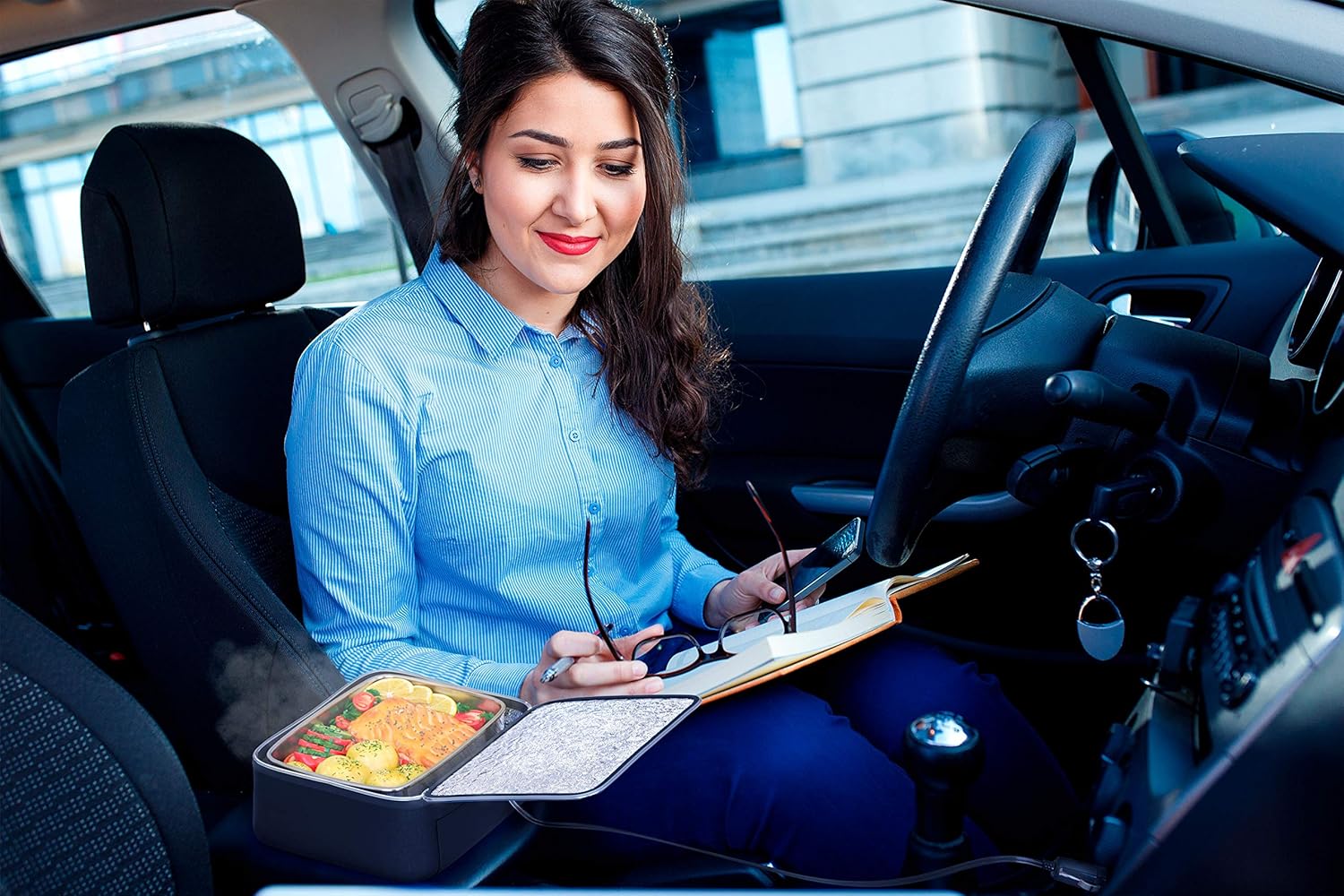 Buy Skwyin Portable Food Warmer Lunch Box, 12V Mini Oven for Personal